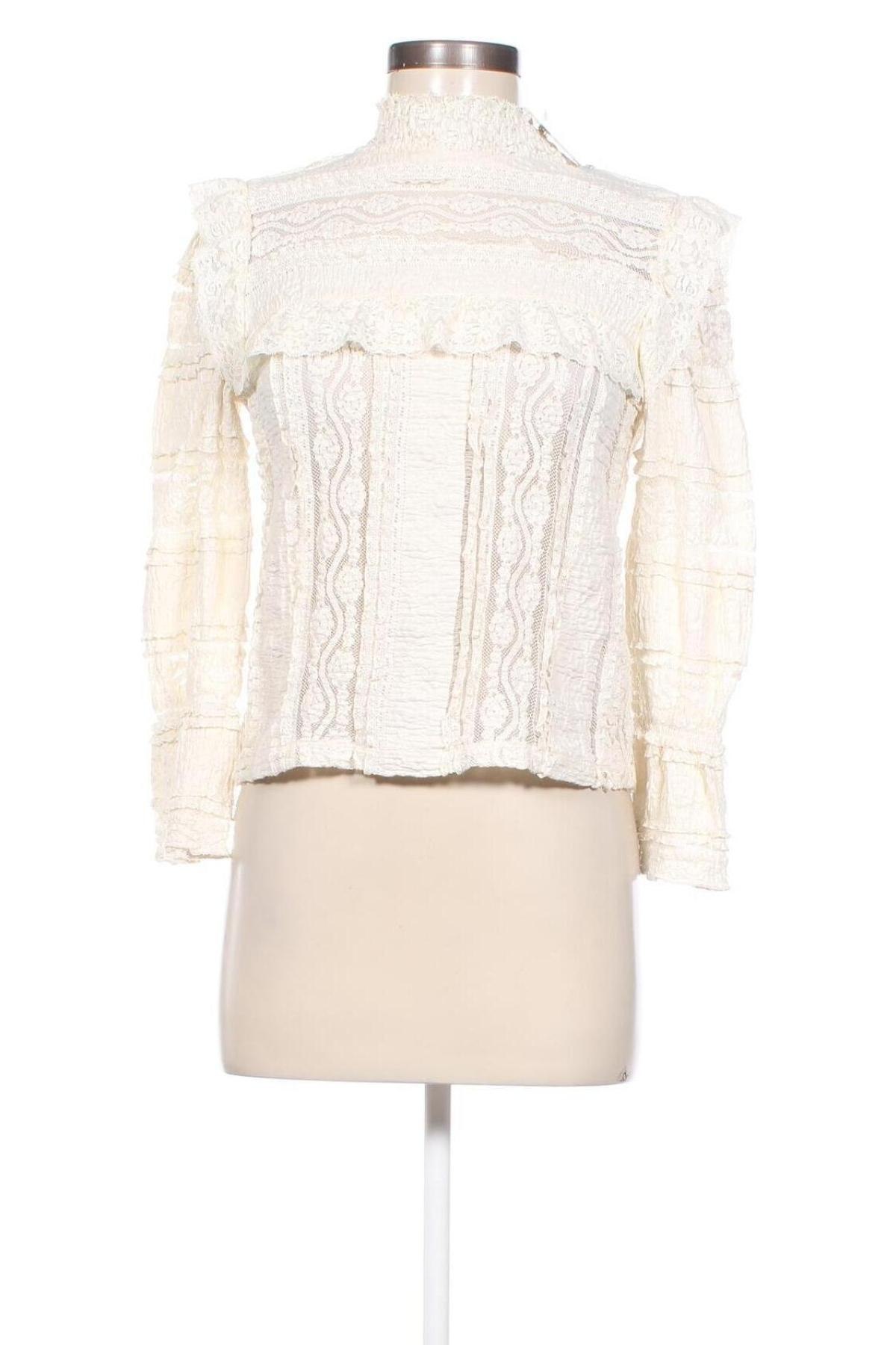 Дамска блуза H&M Divided, Размер XS, Цвят Бежов, Цена 19,00 лв.