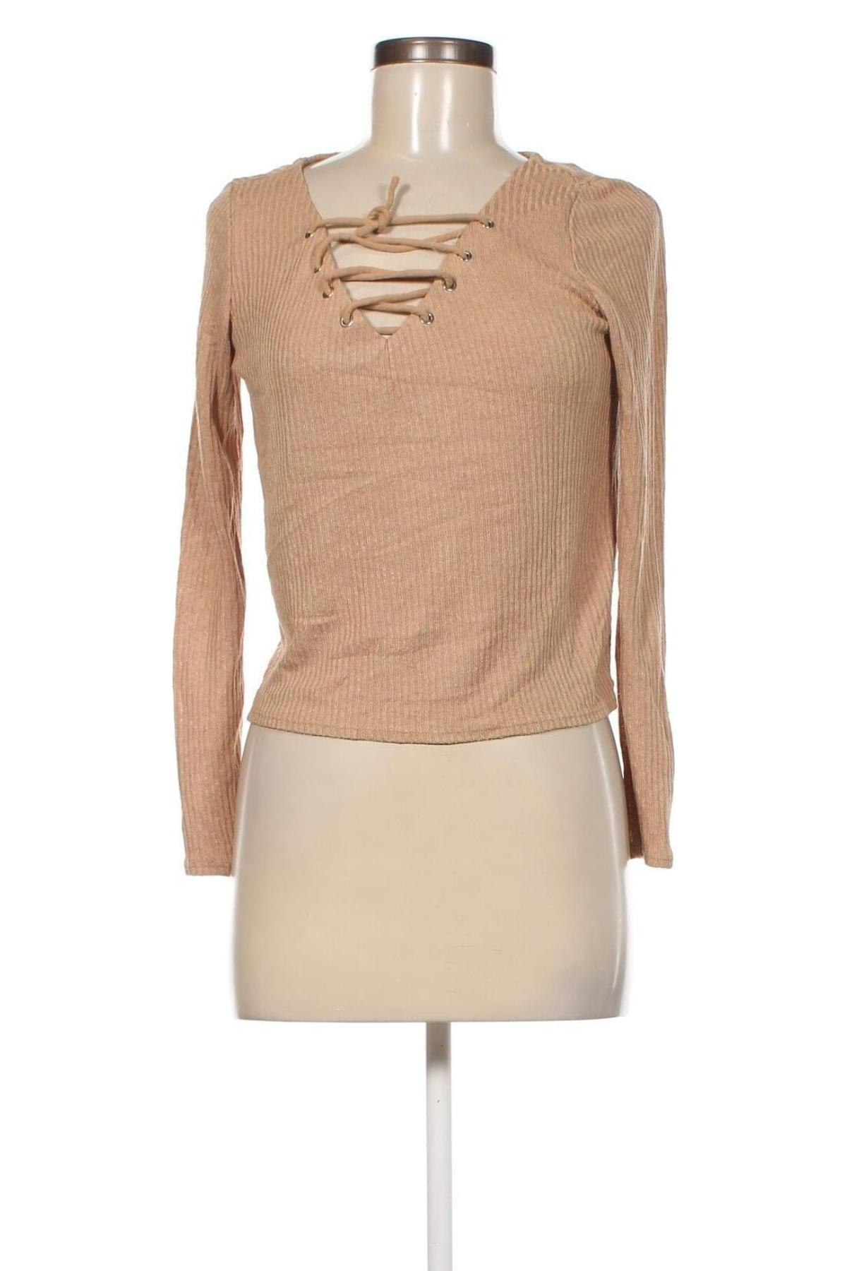 Γυναικεία μπλούζα H&M Divided, Μέγεθος S, Χρώμα  Μπέζ, Τιμή 2,94 €