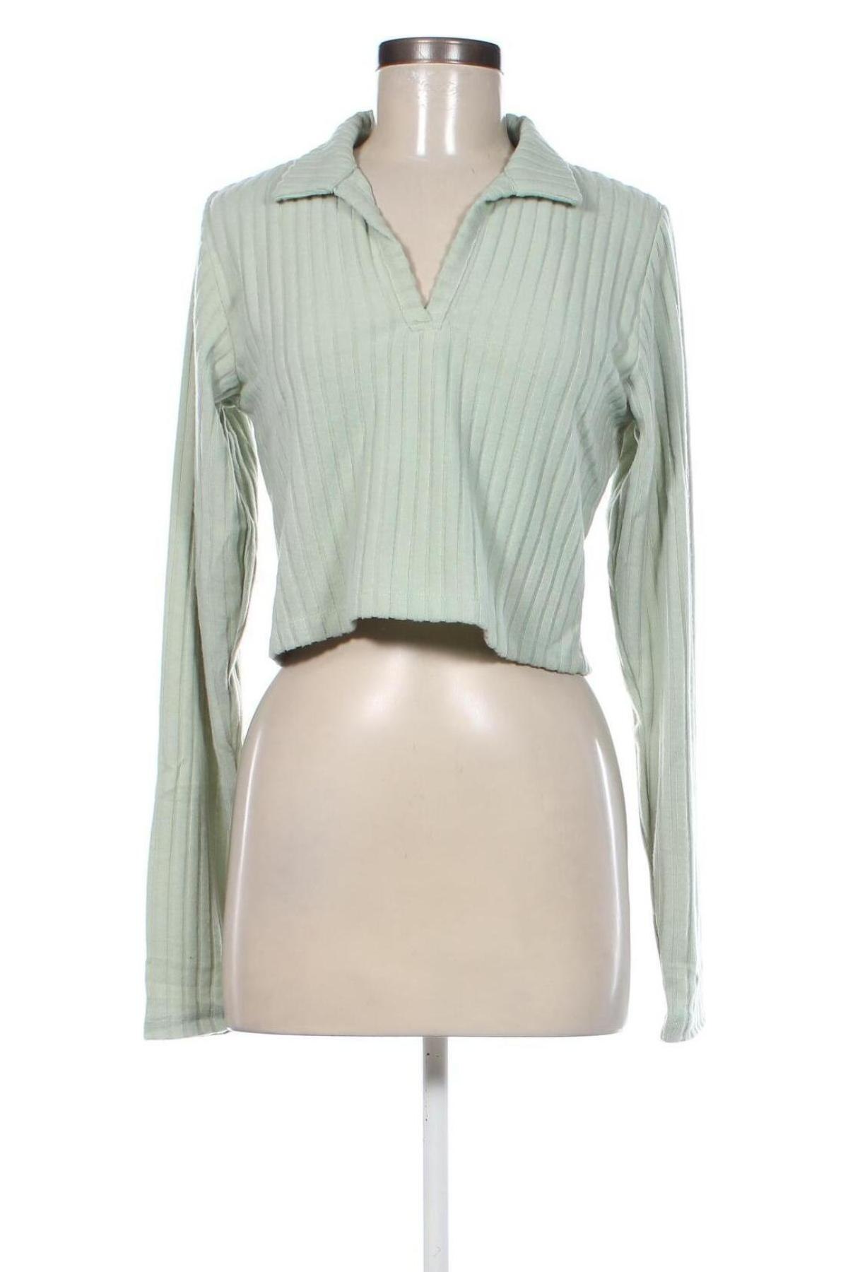 Дамска блуза Jennyfer, Размер L, Цвят Зелен, Цена 9,30 лв.