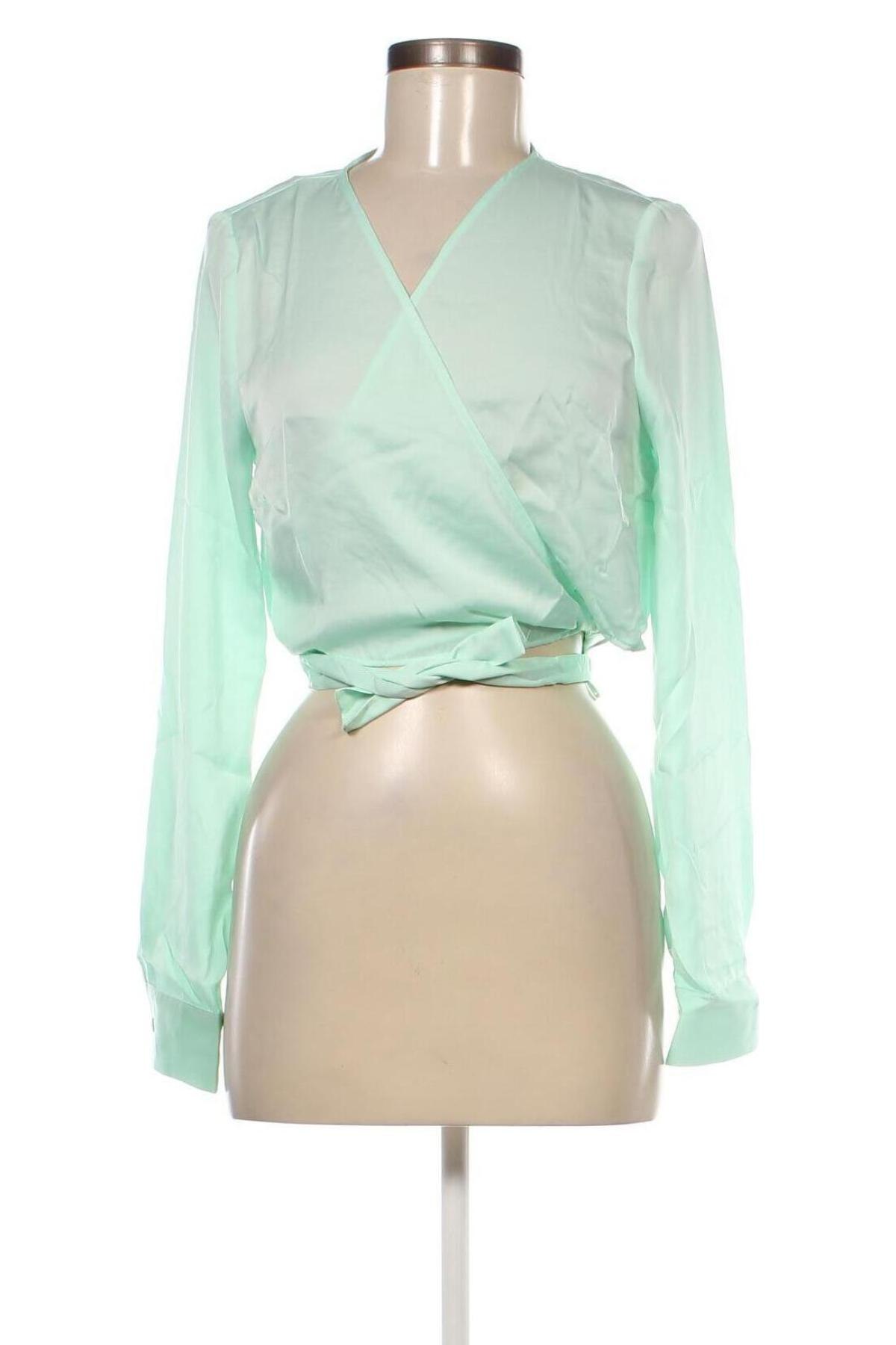 Дамска блуза Jennyfer, Размер L, Цвят Зелен, Цена 6,20 лв.