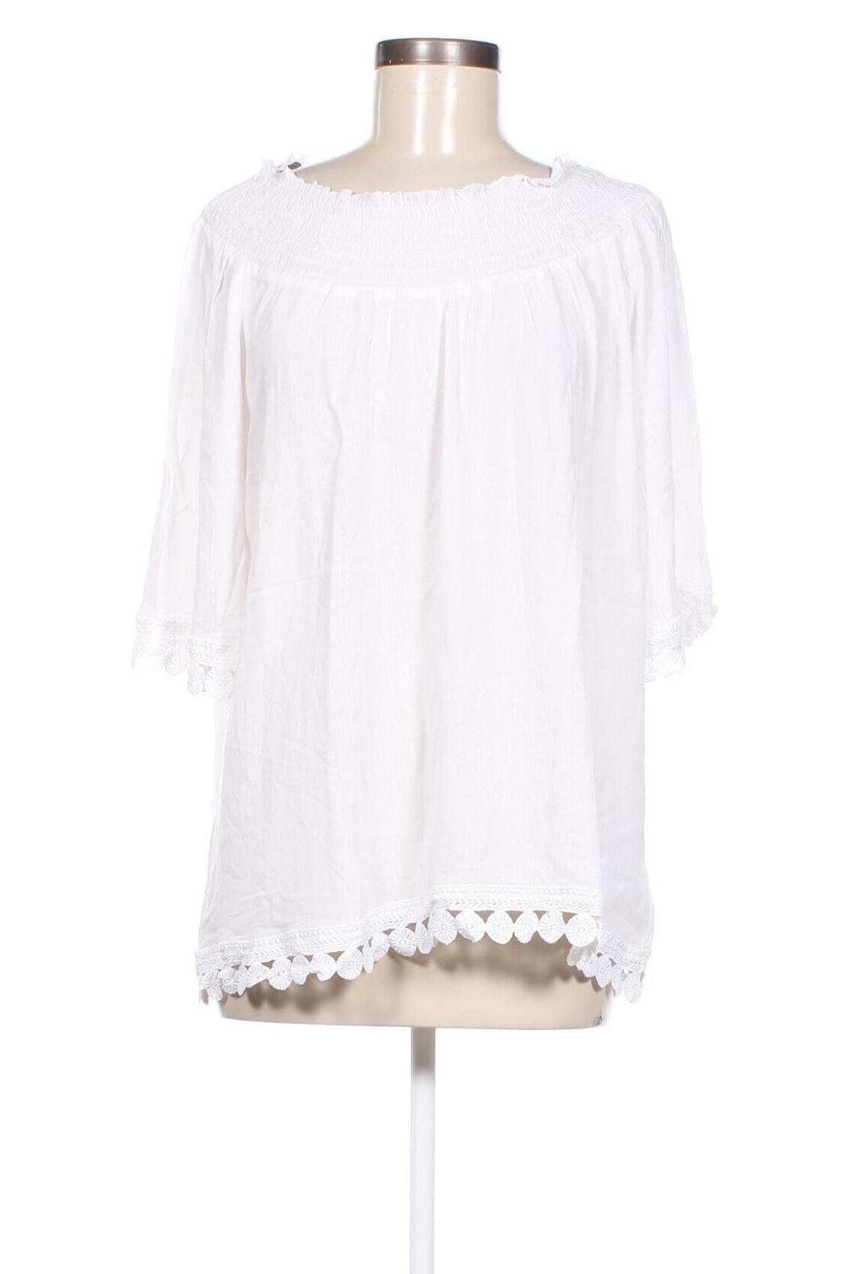 Γυναικεία μπλούζα Linea Tesini, Μέγεθος XL, Χρώμα Λευκό, Τιμή 17,86 €