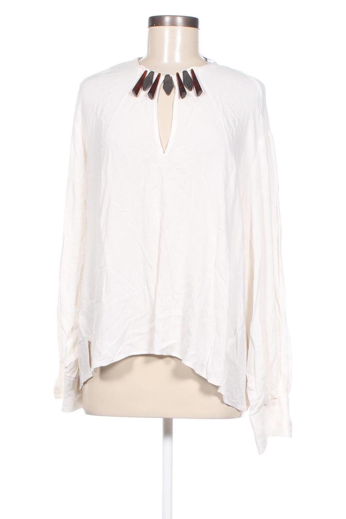 Γυναικεία μπλούζα Mango, Μέγεθος XL, Χρώμα Λευκό, Τιμή 8,35 €