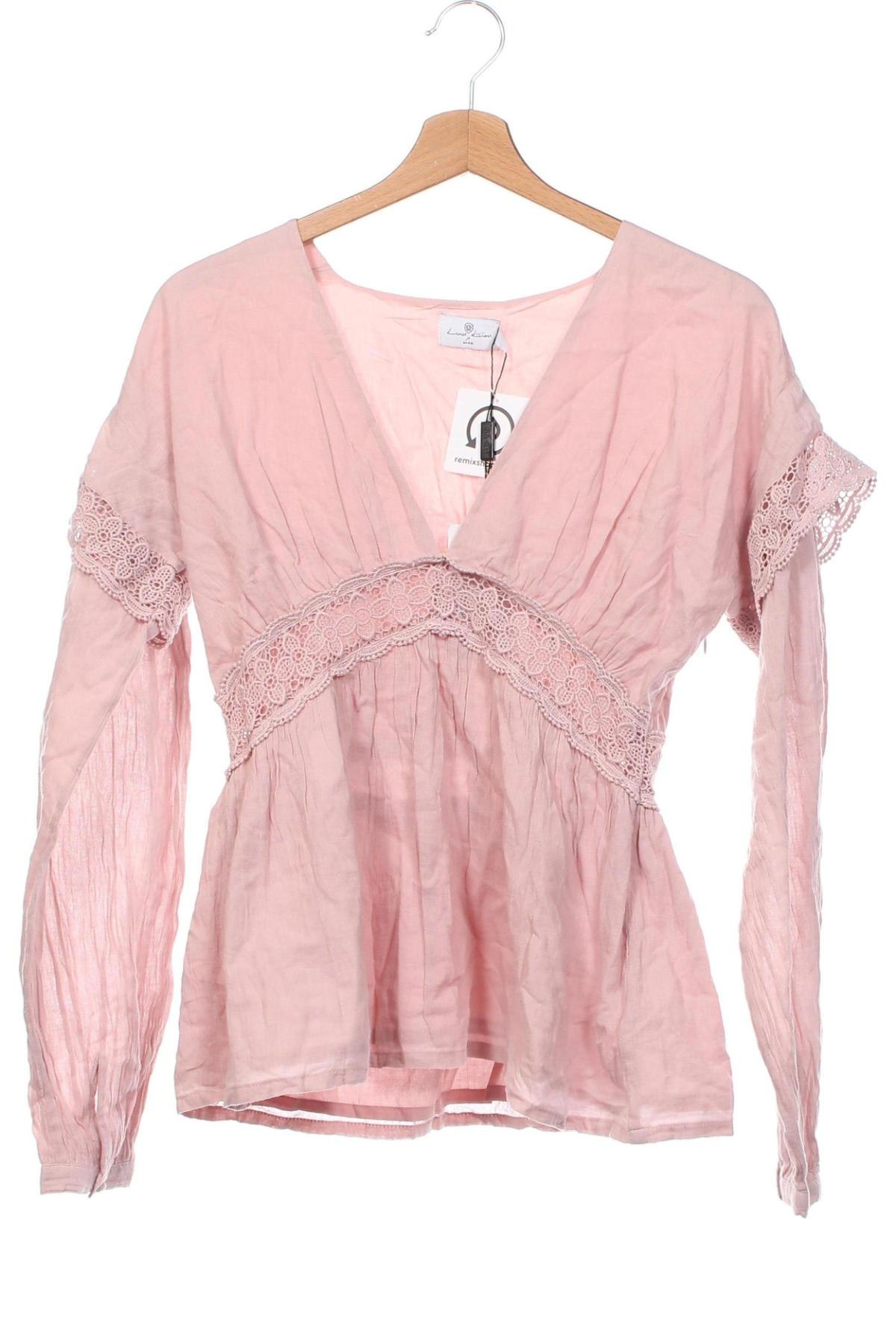 Damen Shirt NA-KD, Größe XS, Farbe Aschrosa, Preis 23,63 €