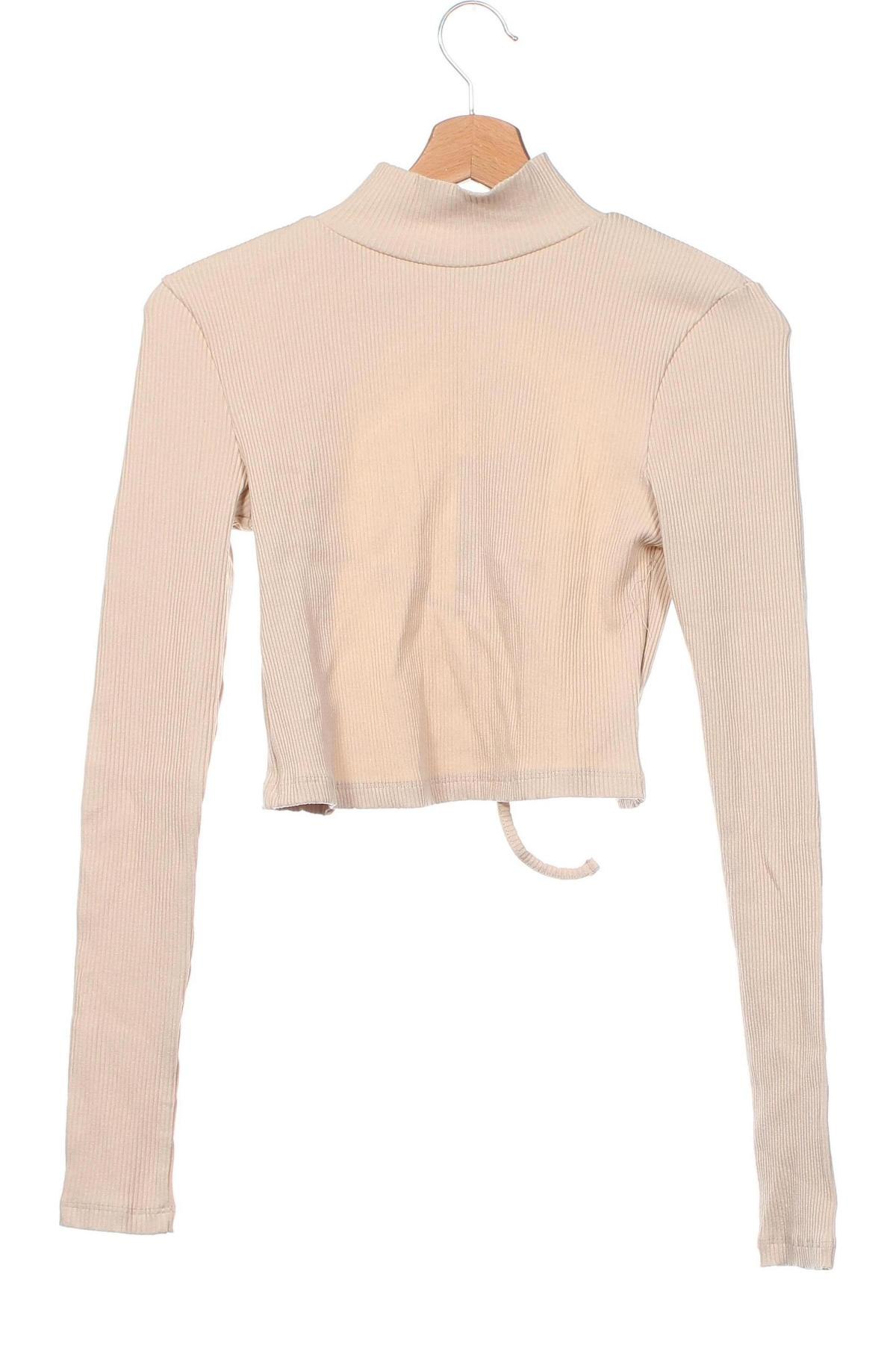 Γυναικεία μπλούζα NA-KD, Μέγεθος XS, Χρώμα  Μπέζ, Τιμή 23,63 €