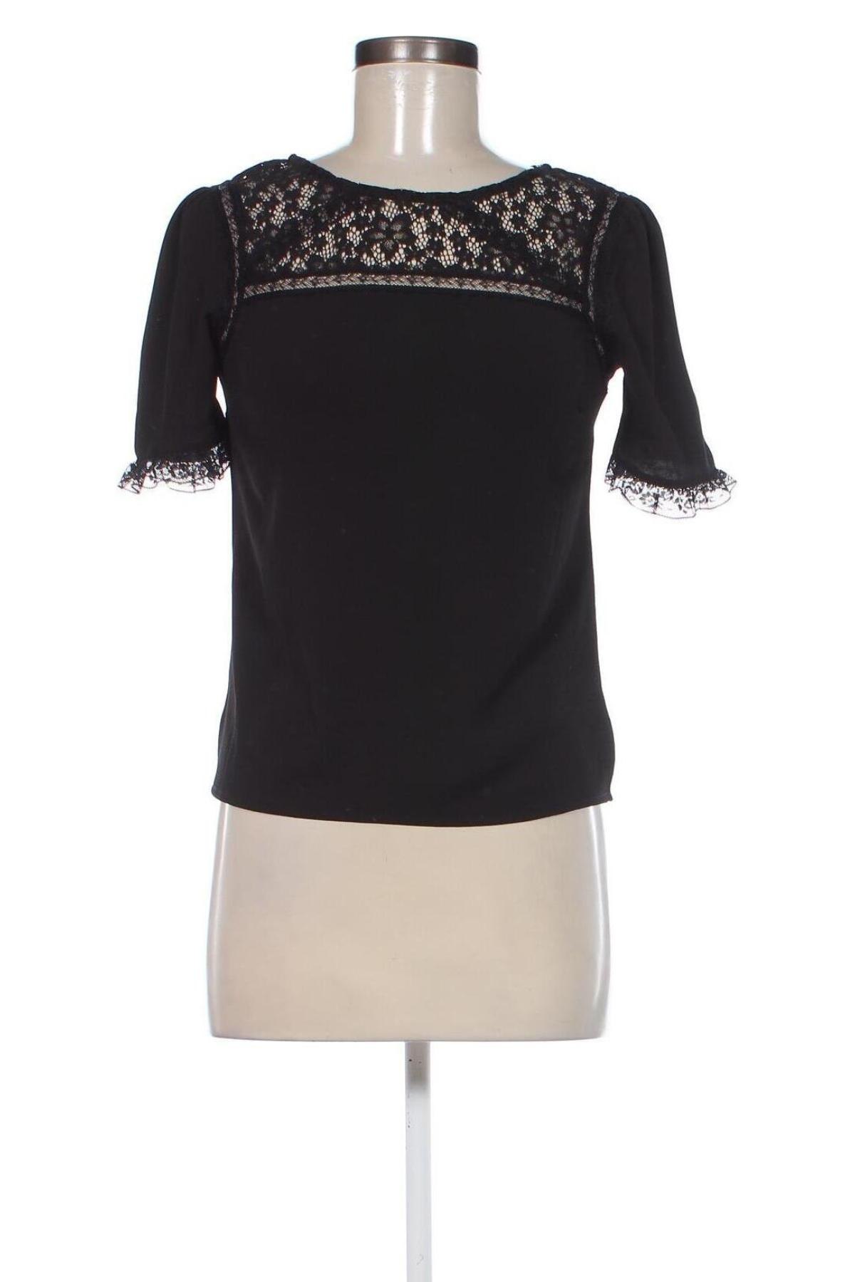 Γυναικεία μπλούζα Naf Naf, Μέγεθος S, Χρώμα Μαύρο, Τιμή 7,94 €