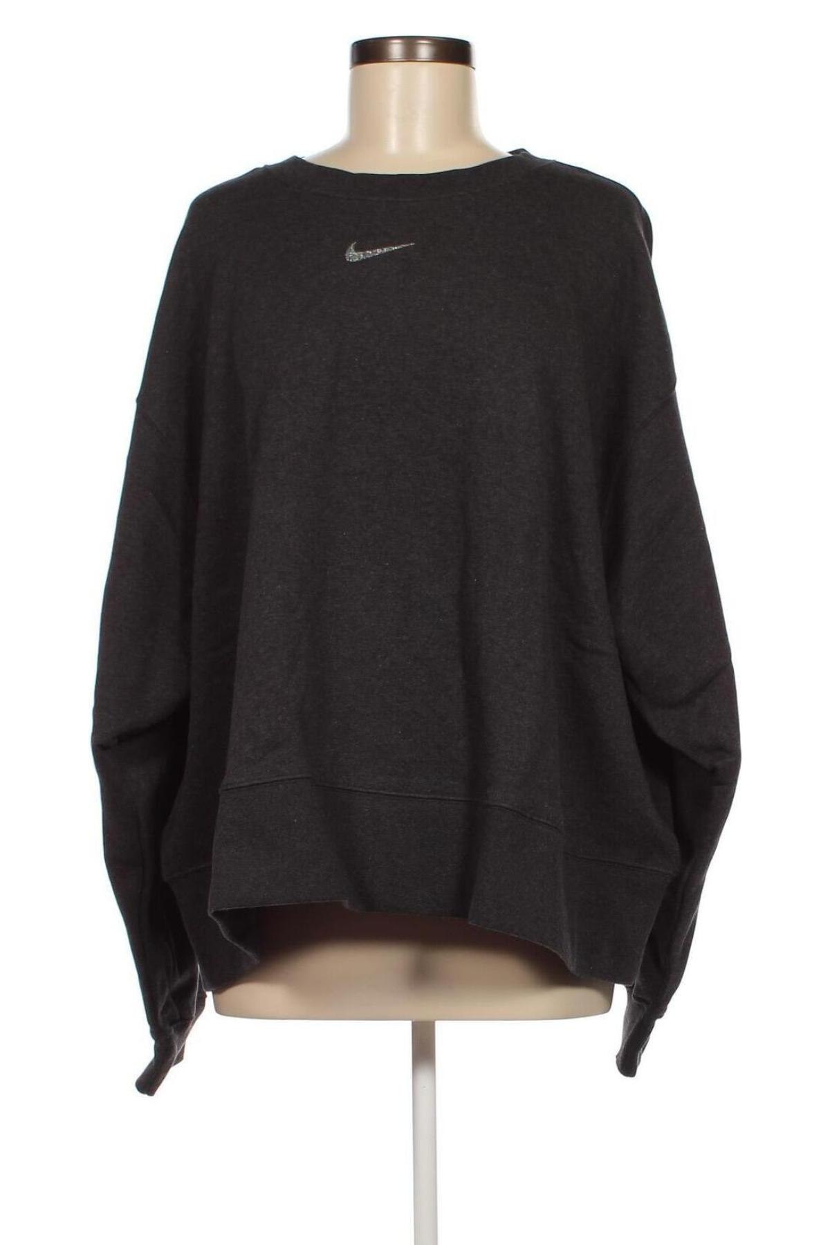 Γυναικεία μπλούζα Nike, Μέγεθος XXL, Χρώμα Γκρί, Τιμή 12,30 €