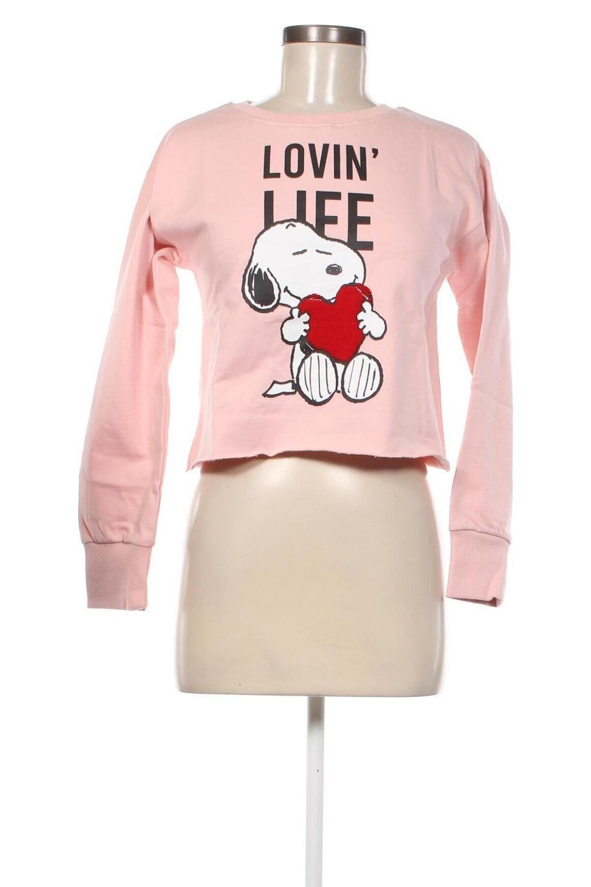 Damen Shirt Peanuts, Größe S, Farbe Rosa, Preis 4,00 €