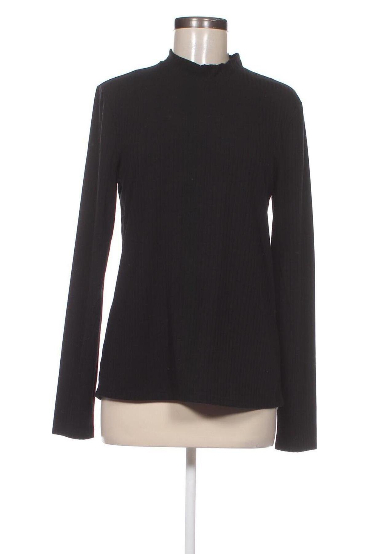 Γυναικεία μπλούζα Pieces, Μέγεθος XL, Χρώμα Μαύρο, Τιμή 10,67 €