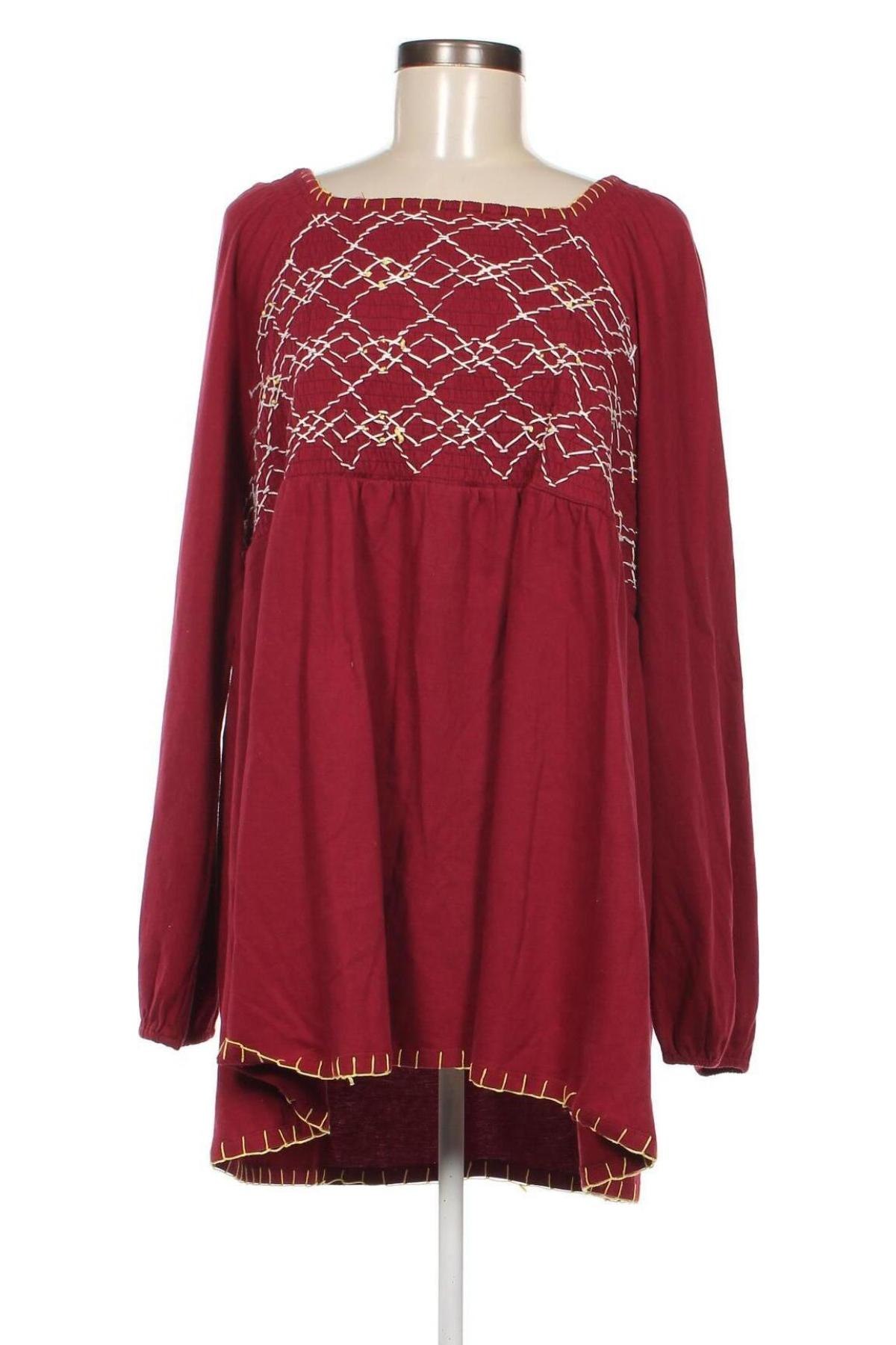 Дамска блуза Roaman`s, Размер XL, Цвят Червен, Цена 35,19 лв.