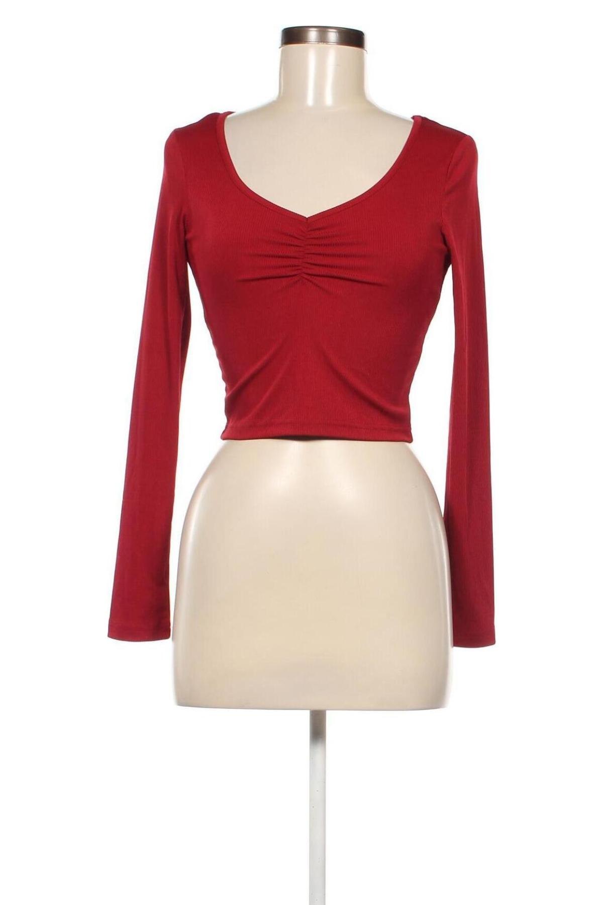 Дамска блуза Romwe, Размер S, Цвят Червен, Цена 8,80 лв.