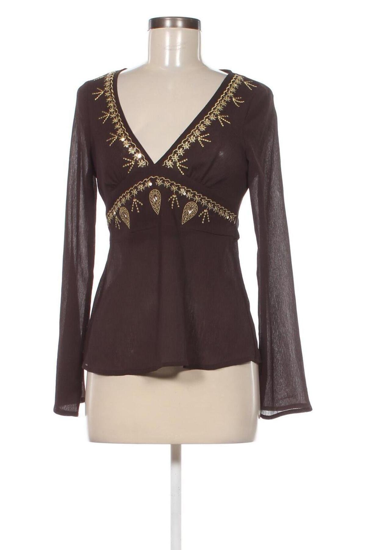 Дамска блуза S.Oliver, Размер S, Цвят Кафяв, Цена 6,80 лв.