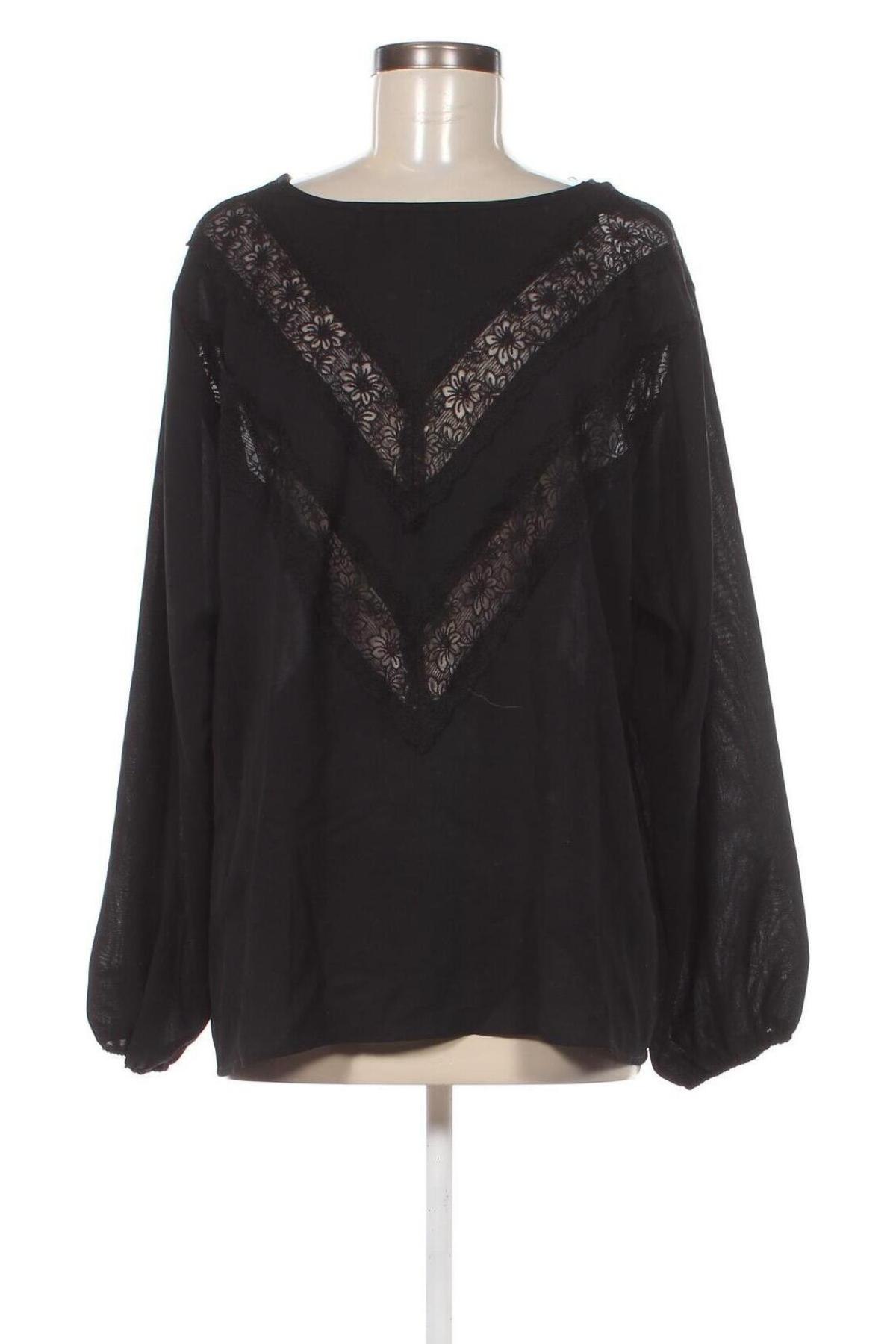 Дамска блуза SHEIN, Размер XXL, Цвят Черен, Цена 17,10 лв.