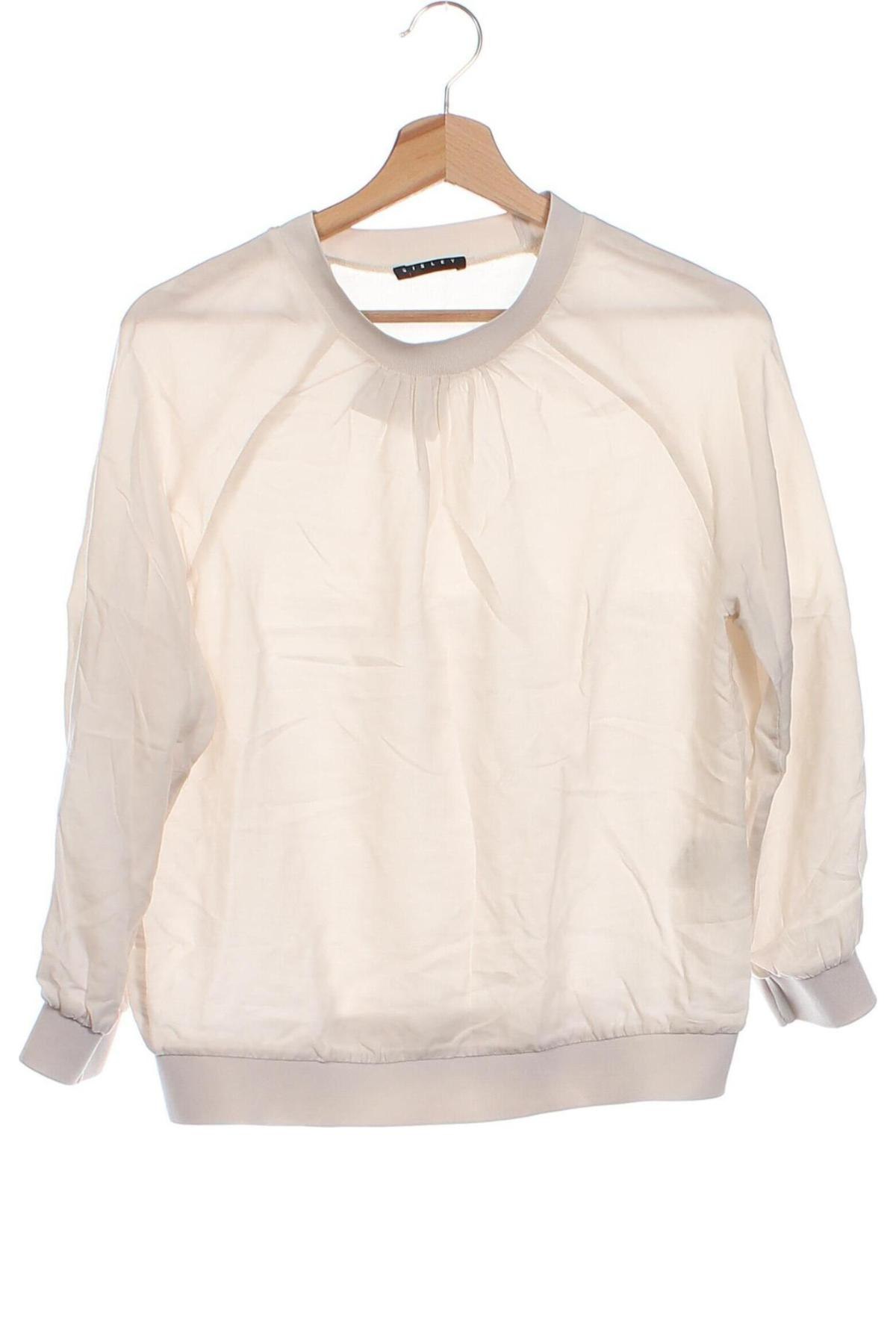 Дамска блуза Sisley, Размер XS, Цвят Екрю, Цена 31,08 лв.