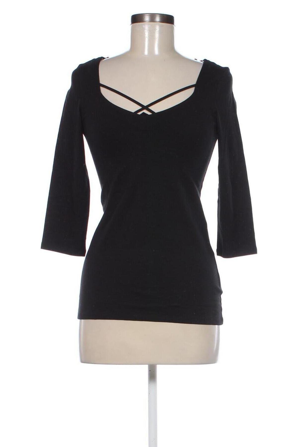 Γυναικεία μπλούζα Tally Weijl, Μέγεθος M, Χρώμα Μαύρο, Τιμή 4,79 €