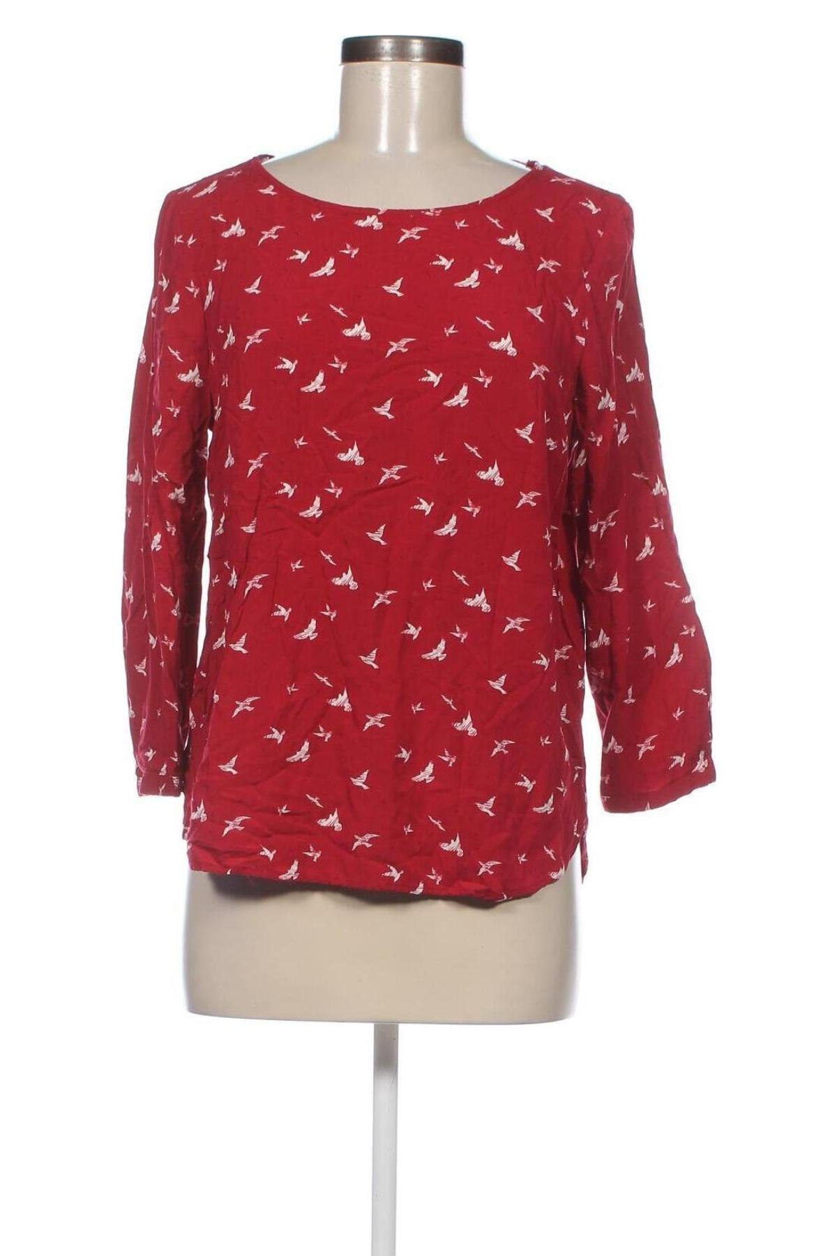 Γυναικεία μπλούζα Tom Tailor, Μέγεθος S, Χρώμα Κόκκινο, Τιμή 5,26 €