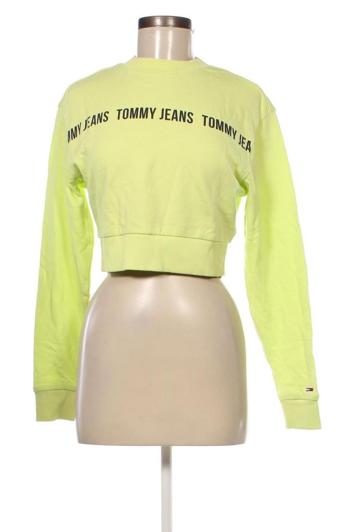 Γυναικεία μπλούζα Tommy Jeans, Μέγεθος XS, Χρώμα Πράσινο, Τιμή 33,20 €