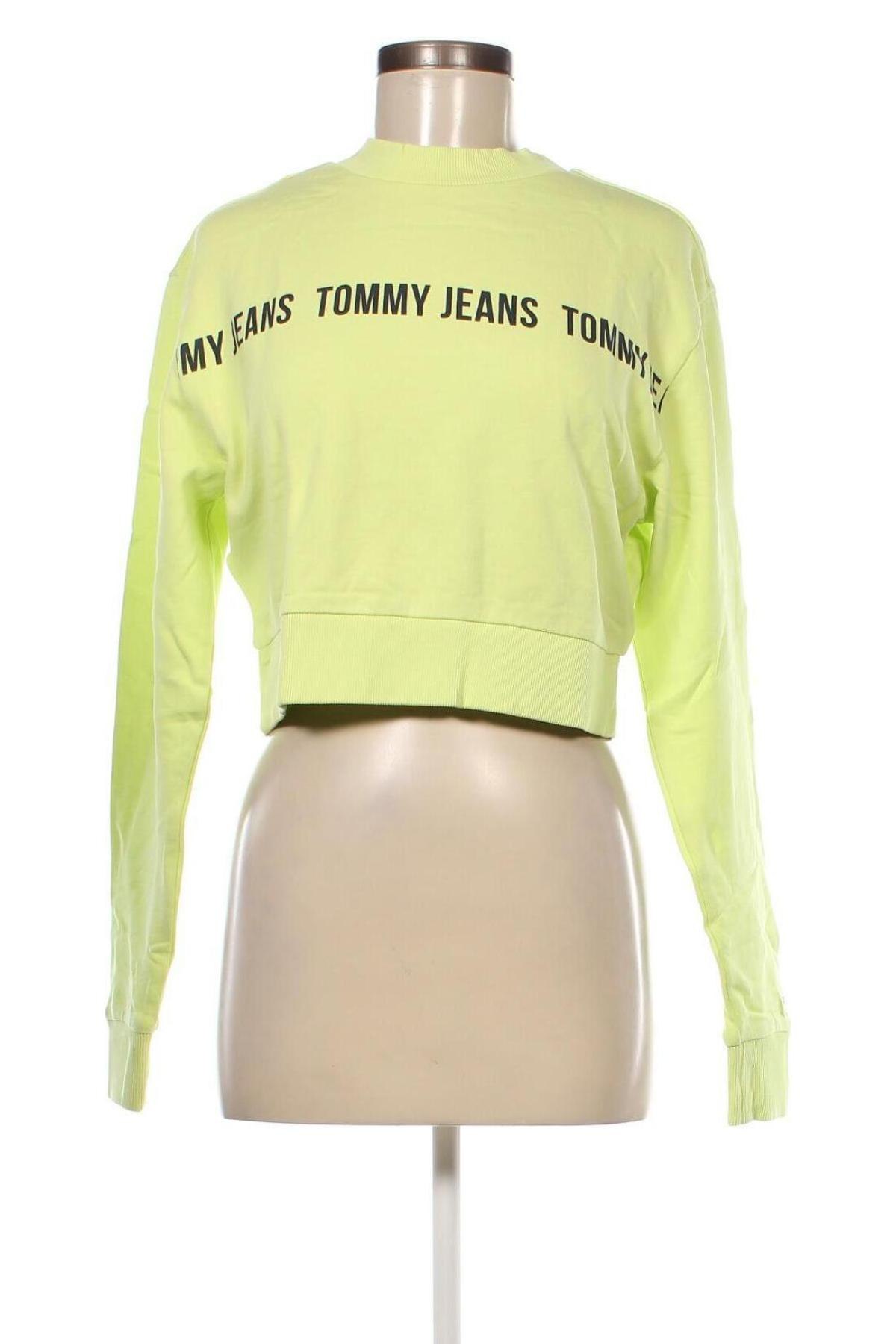 Bluză de femei Tommy Jeans, Mărime M, Culoare Verde, Preț 174,77 Lei