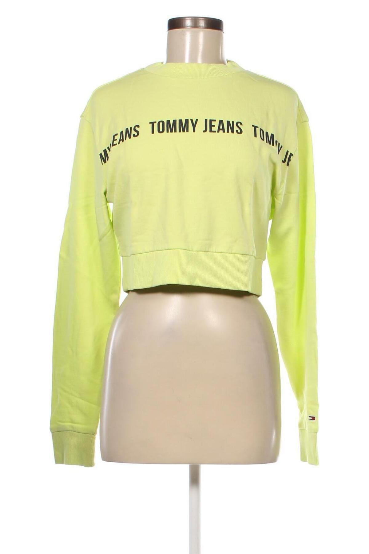 Γυναικεία μπλούζα Tommy Jeans, Μέγεθος S, Χρώμα Πράσινο, Τιμή 27,39 €