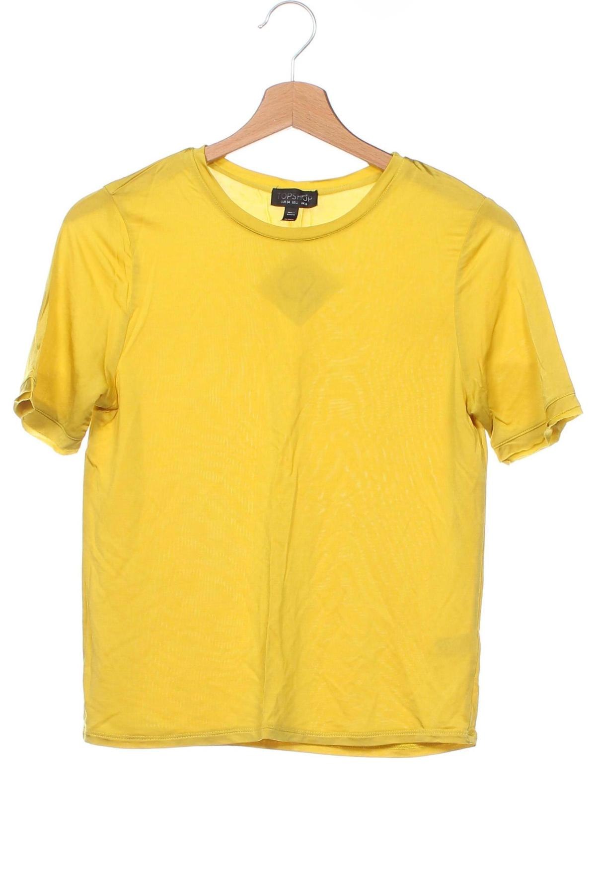 Дамска блуза Topshop, Размер XS, Цвят Жълт, Цена 20,46 лв.