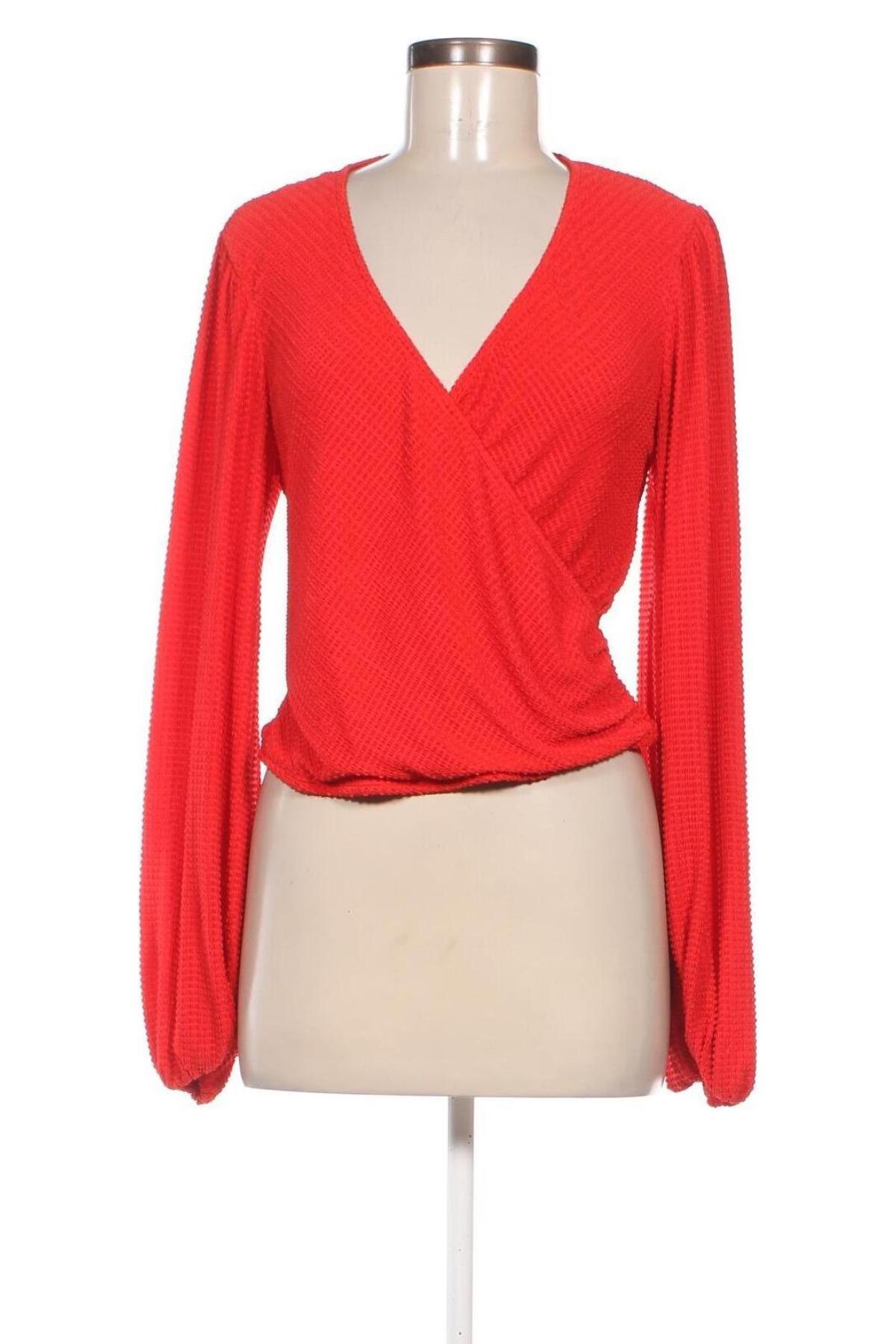 Дамска блуза Topshop, Размер L, Цвят Червен, Цена 20,38 лв.