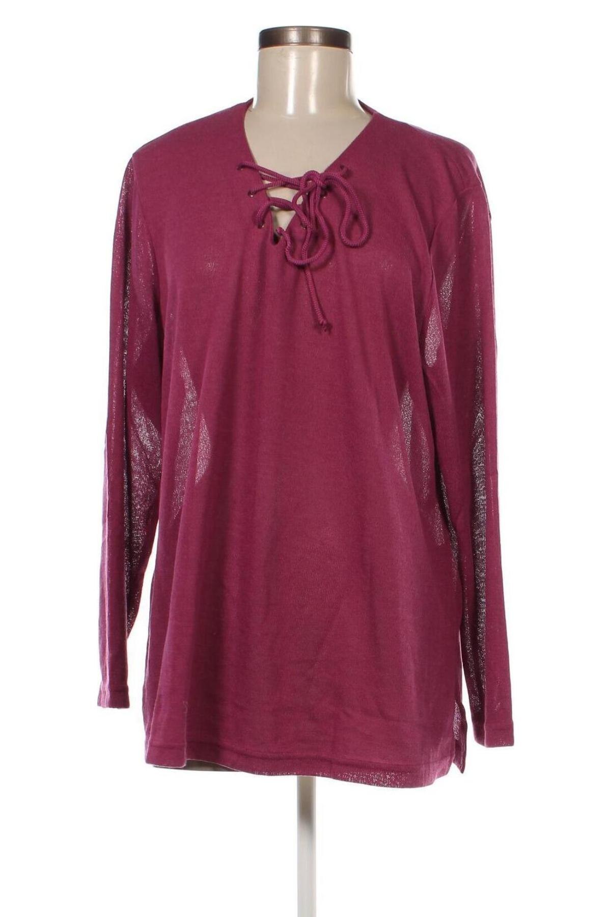Γυναικεία μπλούζα Ulla Popken, Μέγεθος XL, Χρώμα Βιολετί, Τιμή 7,14 €