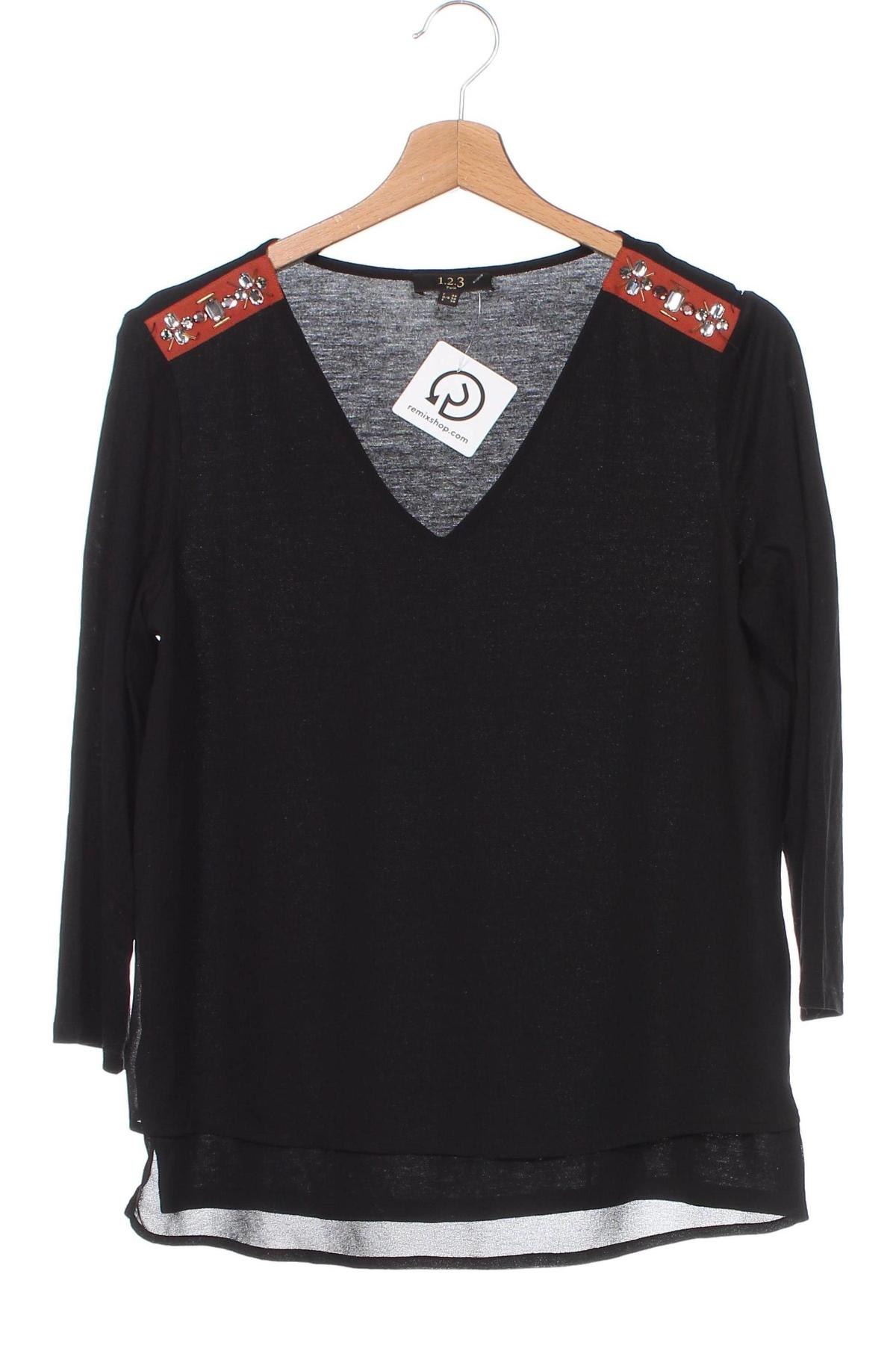 Damen Shirt Un Deux Trois, Größe XS, Farbe Schwarz, Preis € 15,90