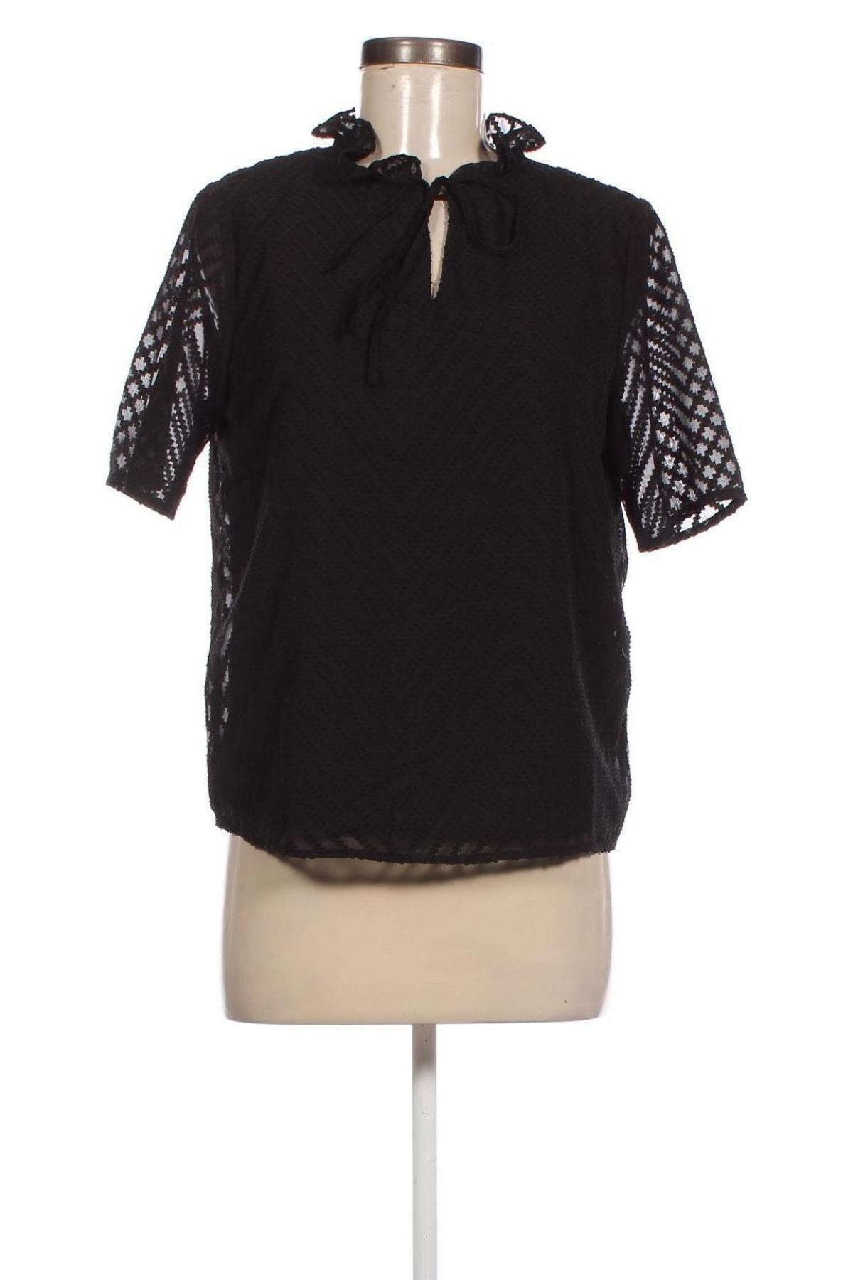 Дамска блуза VILA, Размер M, Цвят Черен, Цена 46,00 лв.