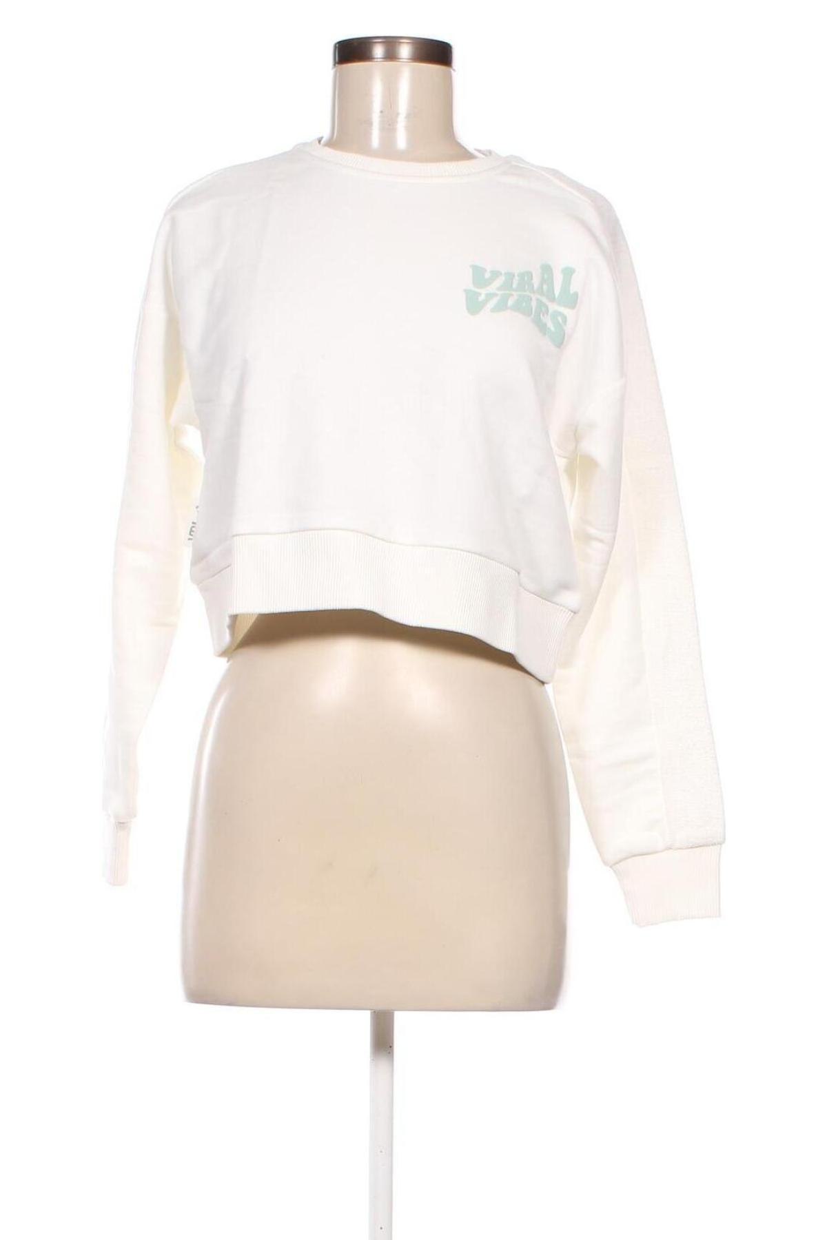 Γυναικεία μπλούζα Viral Vibes, Μέγεθος XS, Χρώμα Λευκό, Τιμή 5,95 €