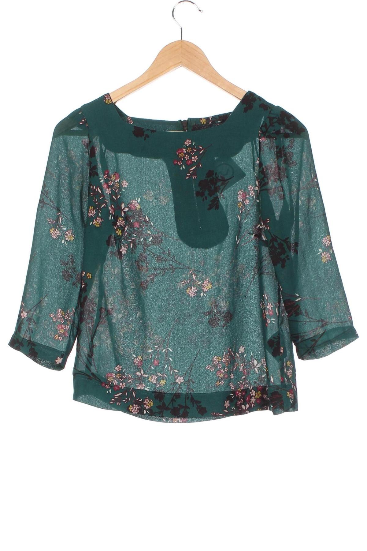 Дамска блуза Yessica, Размер XS, Цвят Зелен, Цена 8,47 лв.
