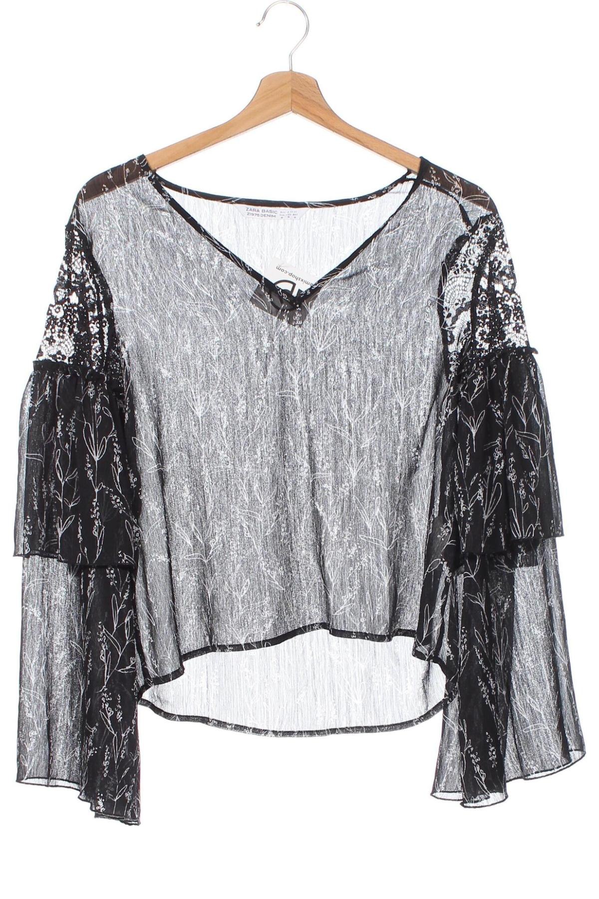 Γυναικεία μπλούζα Zara, Μέγεθος XS, Χρώμα Μαύρο, Τιμή 11,06 €
