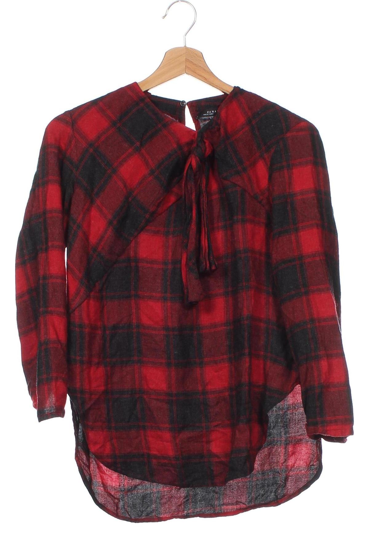 Дамска блуза Zara, Размер XS, Цвят Многоцветен, Цена 11,34 лв.