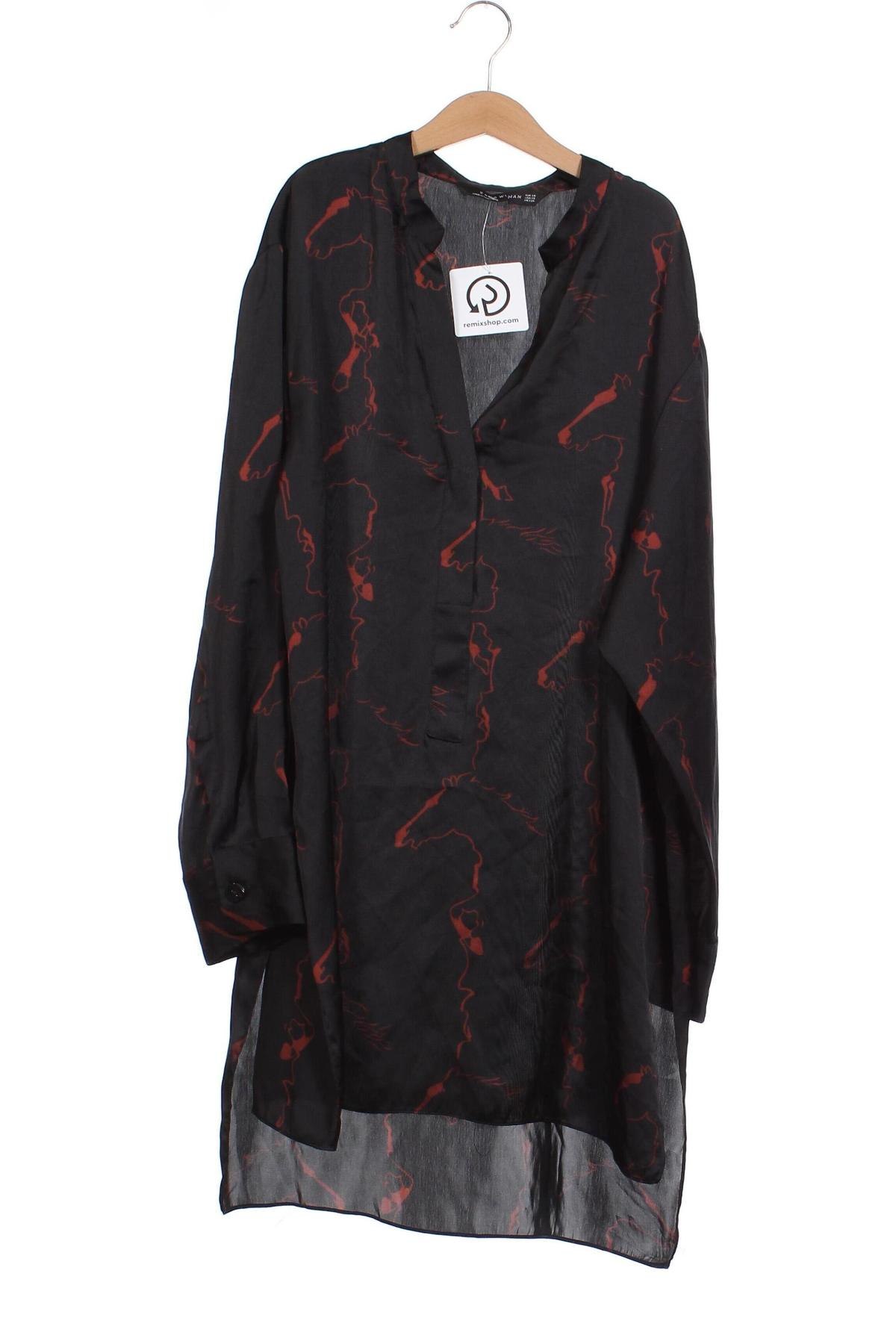 Дамска блуза Zara, Размер XS, Цвят Черен, Цена 12,17 лв.