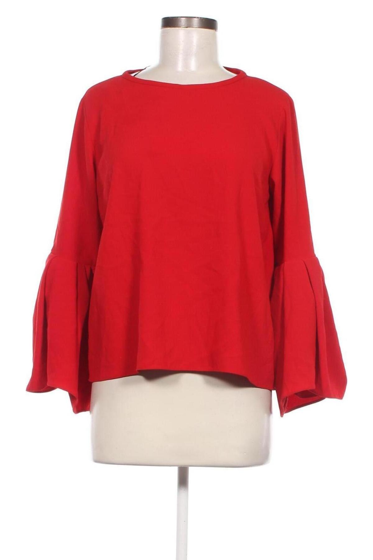Дамска блуза Zara, Размер S, Цвят Червен, Цена 43,90 лв.