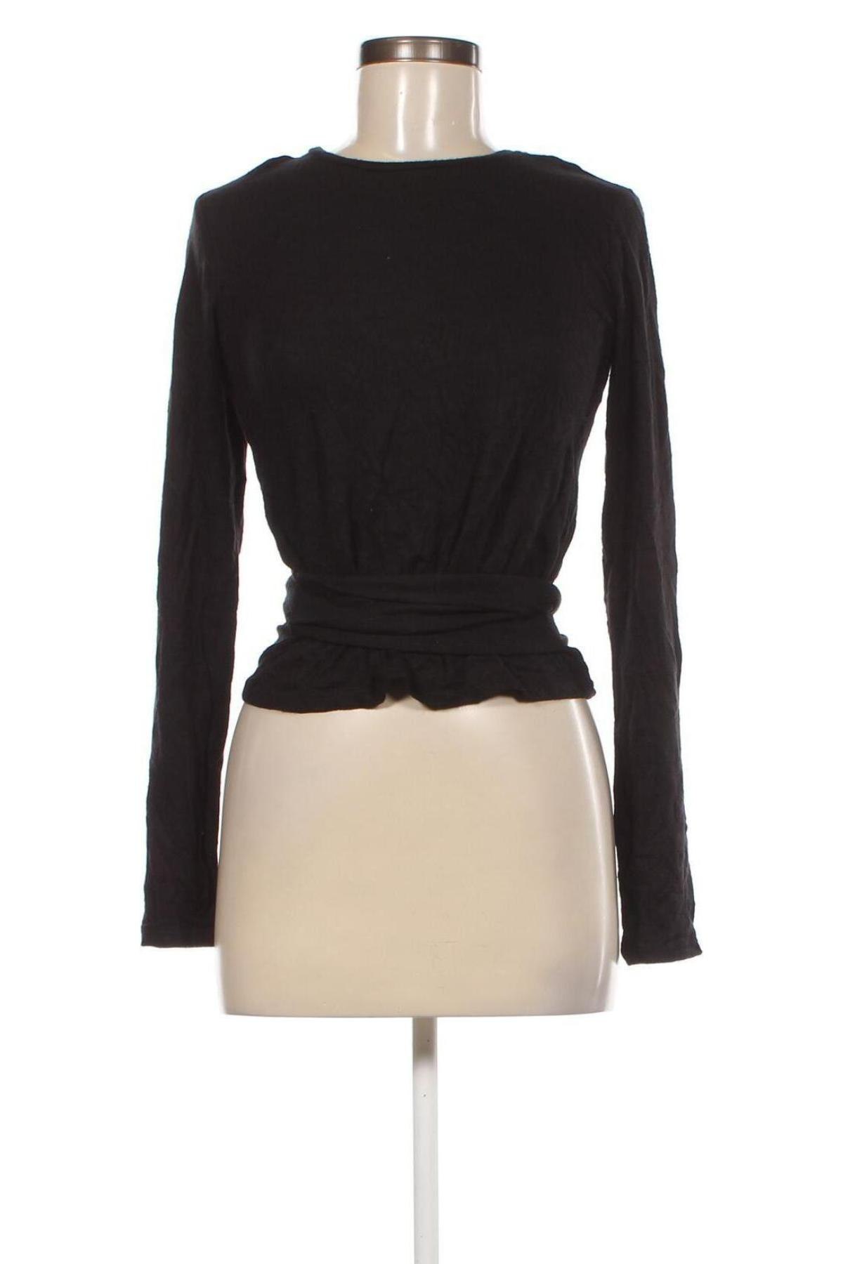 Дамска блуза Zara, Размер S, Цвят Черен, Цена 24,80 лв.
