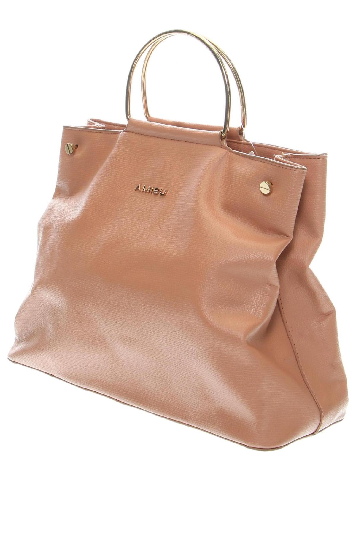 Γυναικεία τσάντα Amisu, Χρώμα  Μπέζ, Τιμή 9,72 €