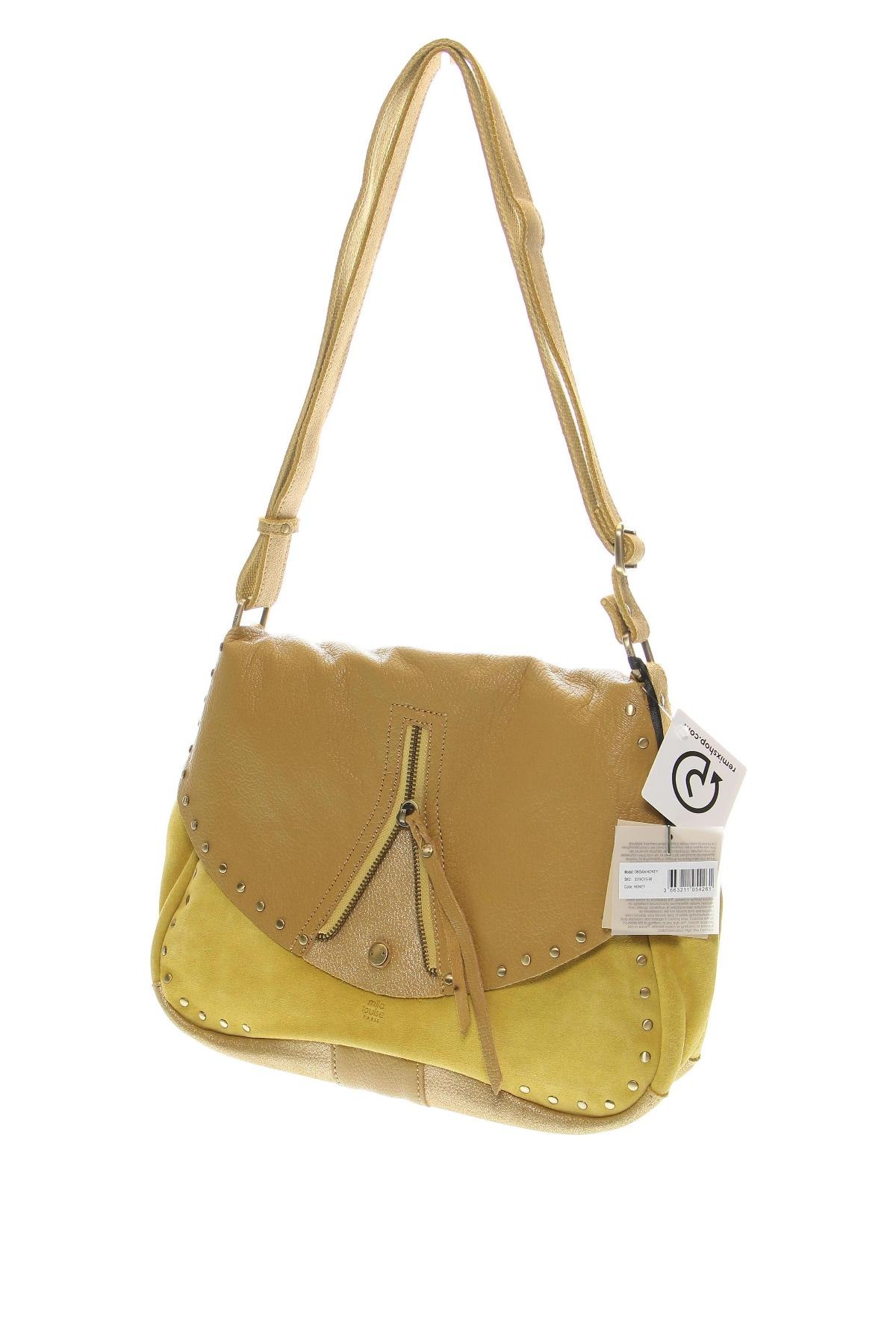 Γυναικεία τσάντα Mila Louise, Χρώμα Κίτρινο, Τιμή 170,91 €