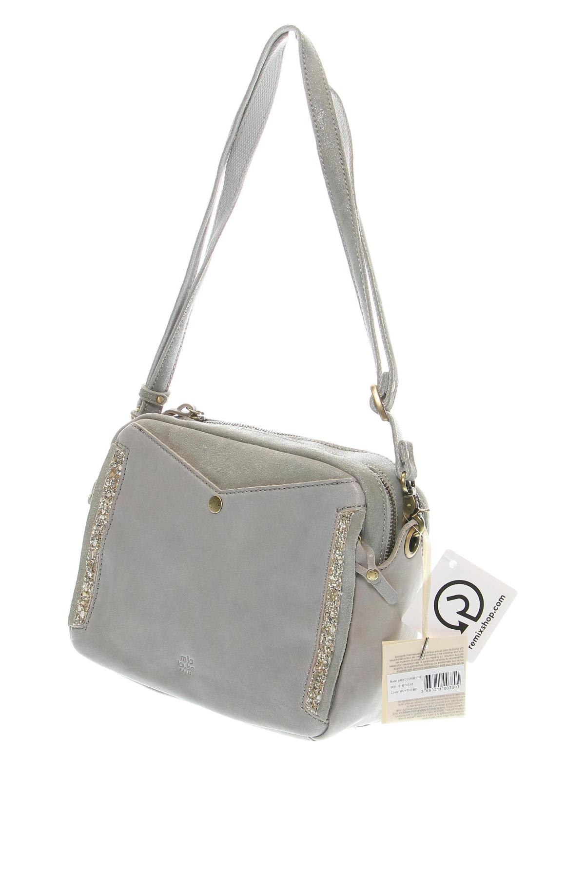 Γυναικεία τσάντα Mila Louise, Χρώμα Γκρί, Τιμή 95,57 €