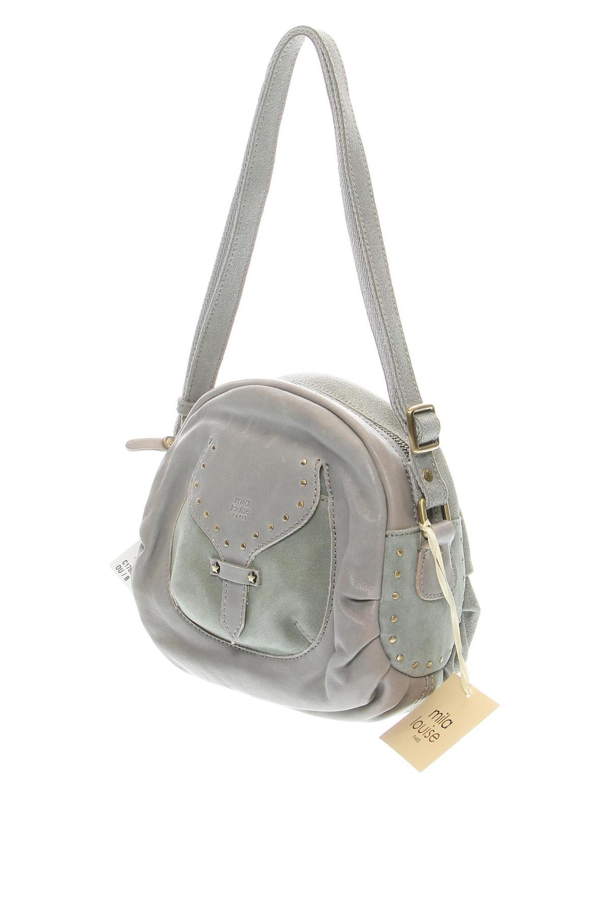 Γυναικεία τσάντα Mila Louise, Χρώμα Γκρί, Τιμή 101,75 €