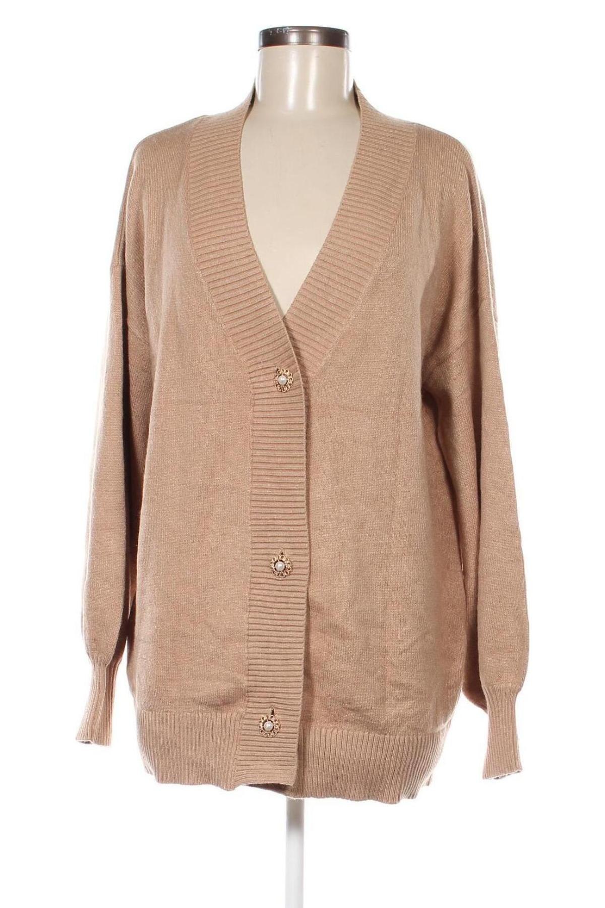 Damen Strickjacke, Größe L, Farbe Beige, Preis € 8,07