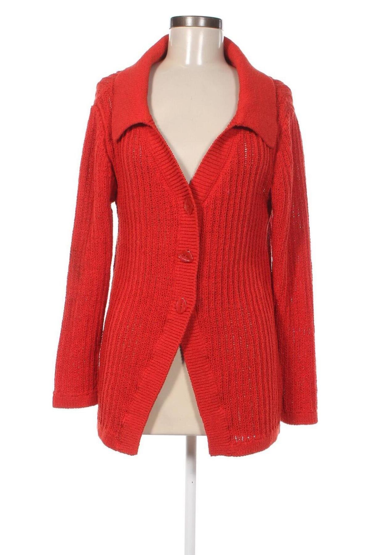 Damen Strickjacke H&M, Größe L, Farbe Rot, Preis 4,64 €