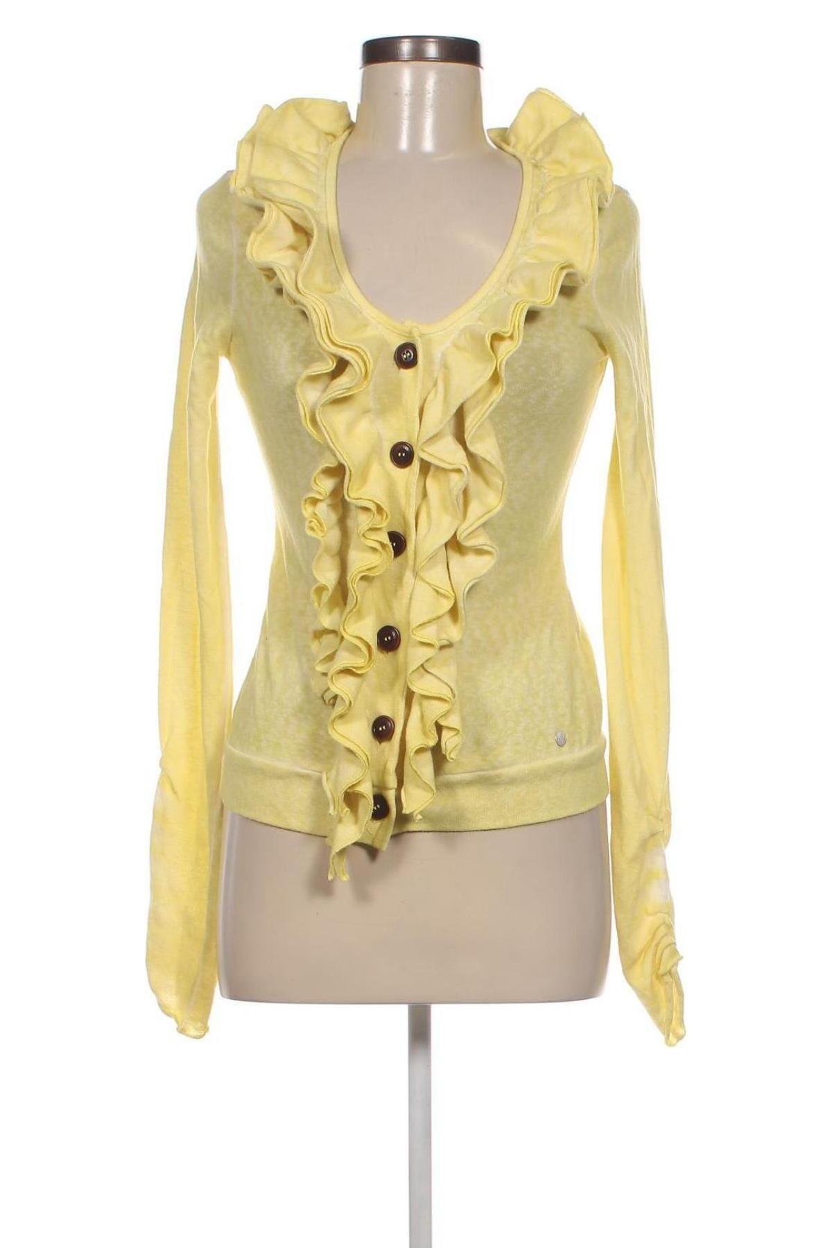 Damen Strickjacke Khujo, Größe S, Farbe Gelb, Preis 13,95 €