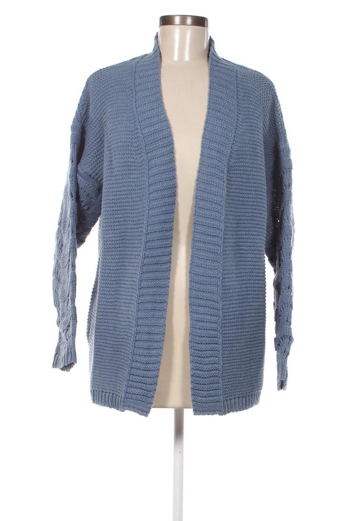 Damen Strickjacke Pulz Jeans, Größe M, Farbe Blau, Preis 12,46 €