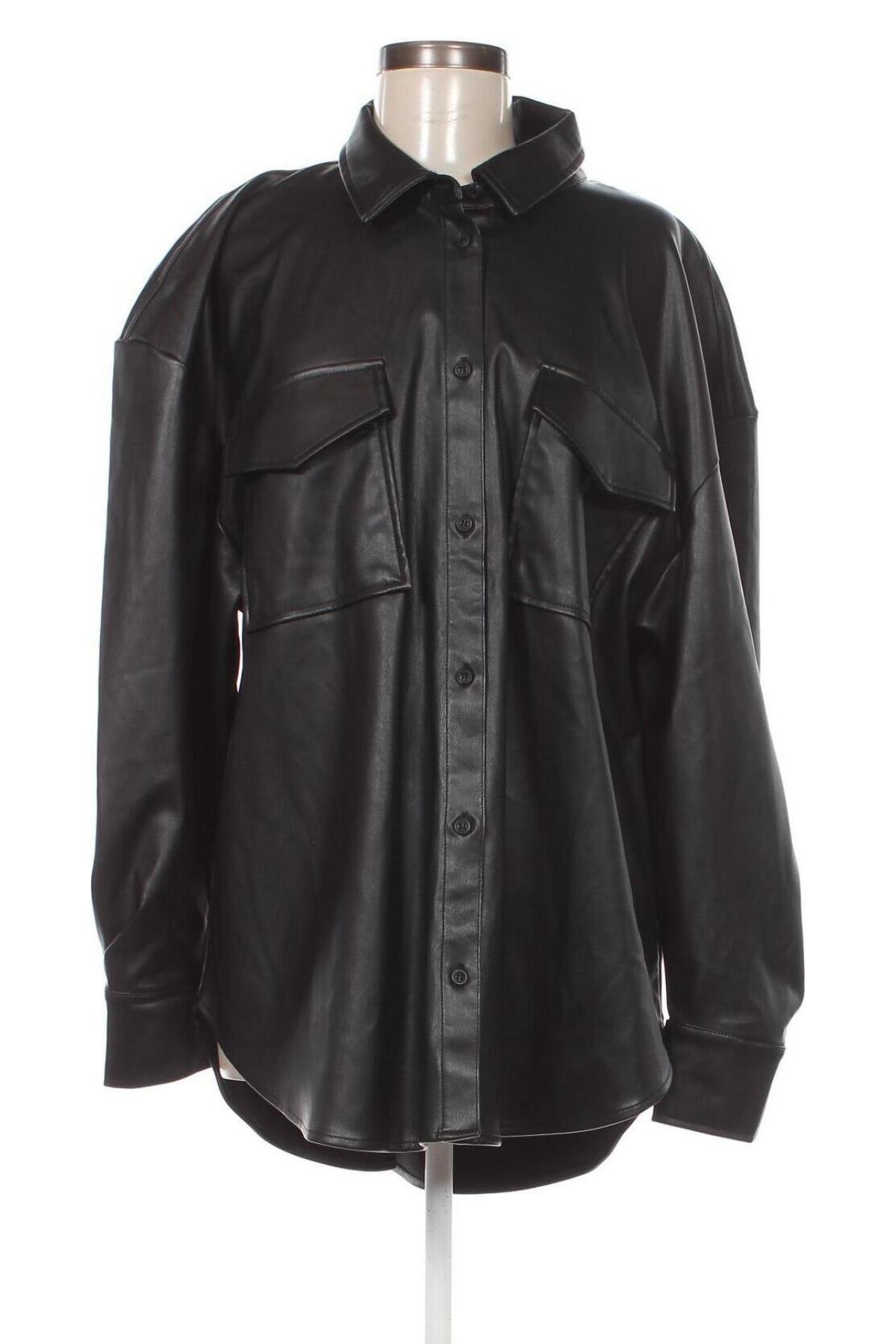 Damen Lederhemd The Drop, Größe XXL, Farbe Schwarz, Preis 52,89 €