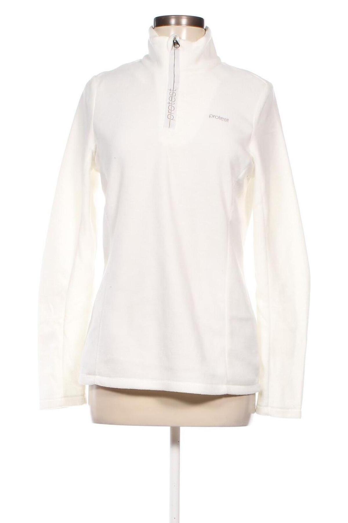 Γυναικεία μπλούζα fleece Protest, Μέγεθος L, Χρώμα Λευκό, Τιμή 10,28 €