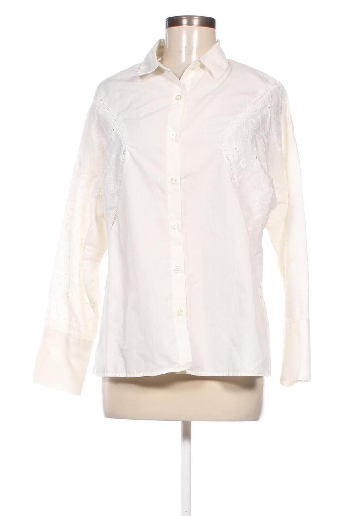 Γυναικείο πουκάμισο, Μέγεθος M, Χρώμα Εκρού, Τιμή 6,03 €