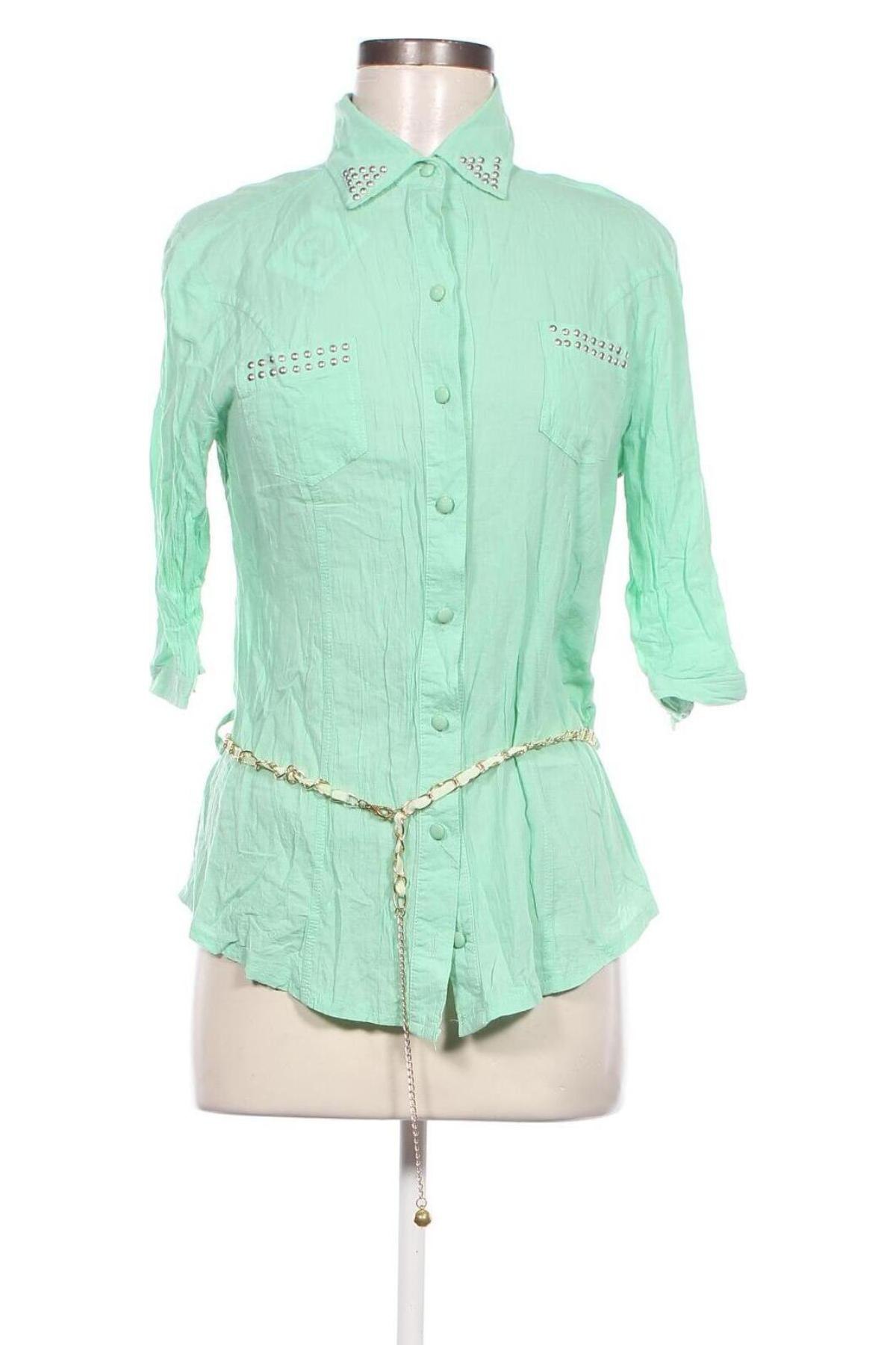Γυναικείο πουκάμισο, Μέγεθος M, Χρώμα Πράσινο, Τιμή 13,52 €