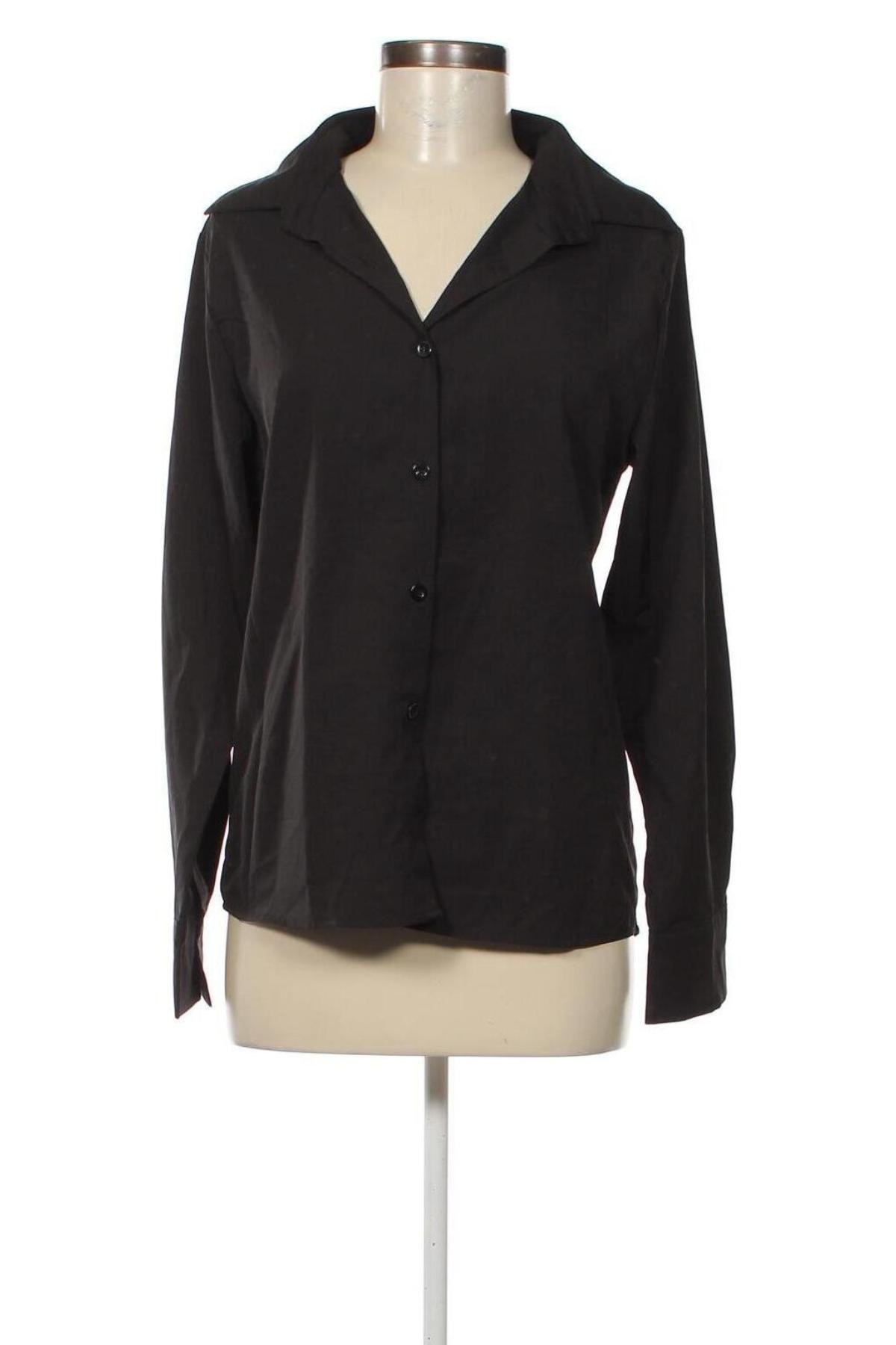 Γυναικείο πουκάμισο ChicMe, Μέγεθος L, Χρώμα Μαύρο, Τιμή 6,18 €
