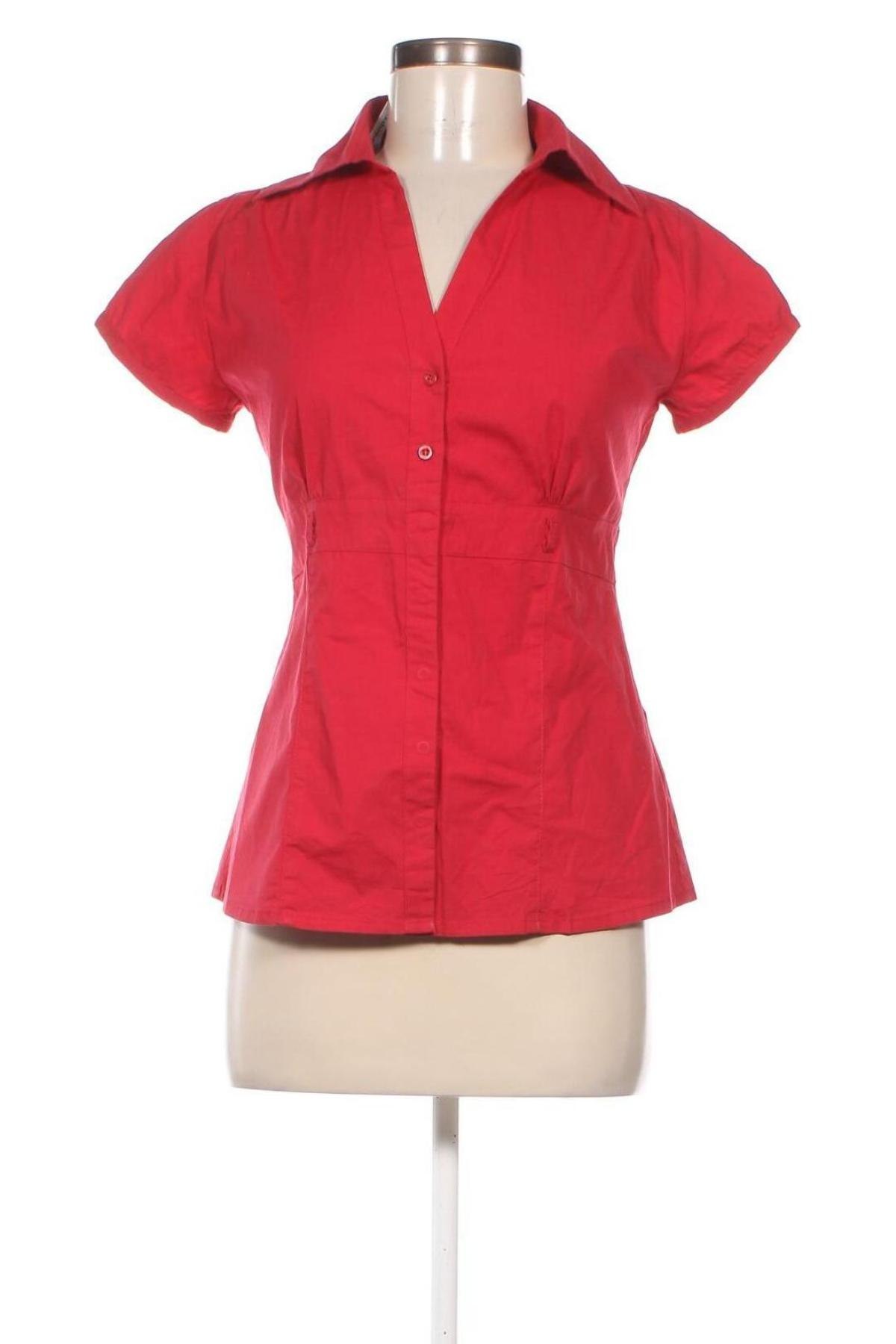 Дамска риза Clockhouse, Размер L, Цвят Червен, Цена 25,42 лв.