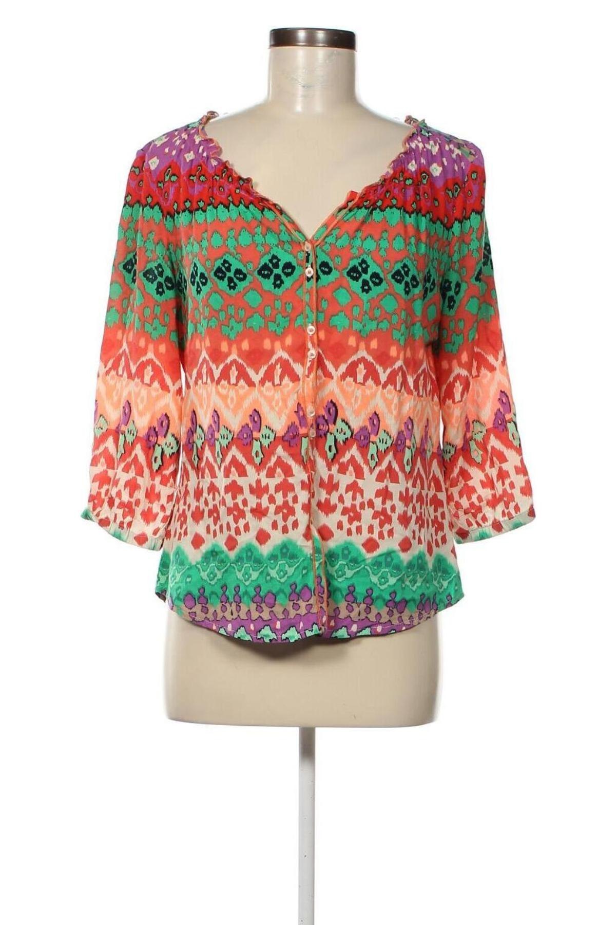 Γυναικείο πουκάμισο Comma,, Μέγεθος XS, Χρώμα Πολύχρωμο, Τιμή 5,64 €