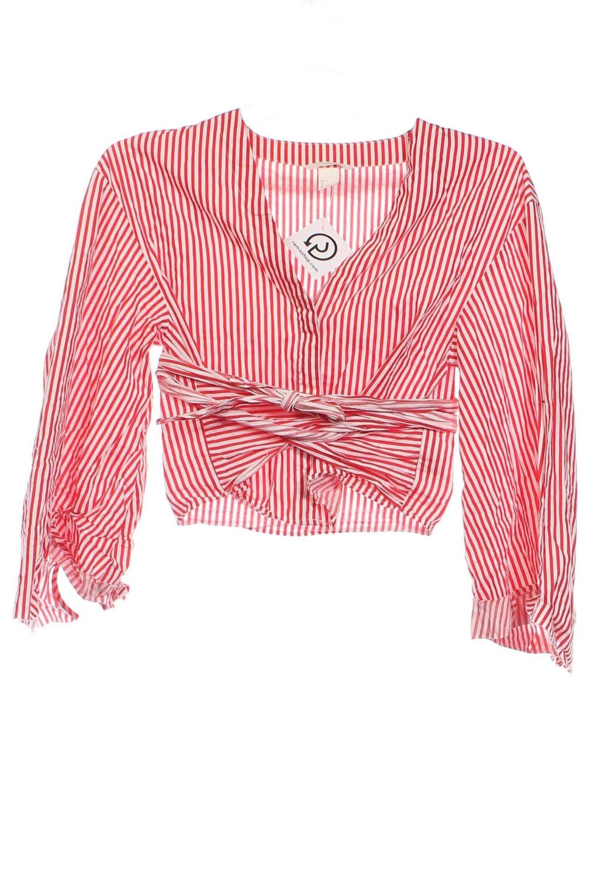 Γυναικείο πουκάμισο H&M, Μέγεθος XS, Χρώμα Πολύχρωμο, Τιμή 2,47 €